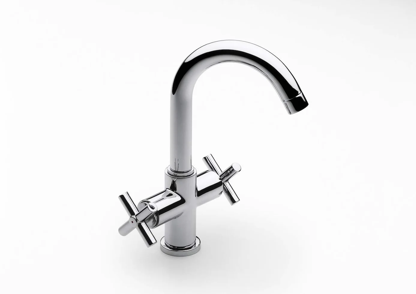 Roca A5A3043C00 bateria mieszakowa, kran do umywalki z automatycznym odpływem, zestaw odpływowy do pomieszczeń sanitarnych z ramą ceramiczną – seria Loft – armatura umywalkowa