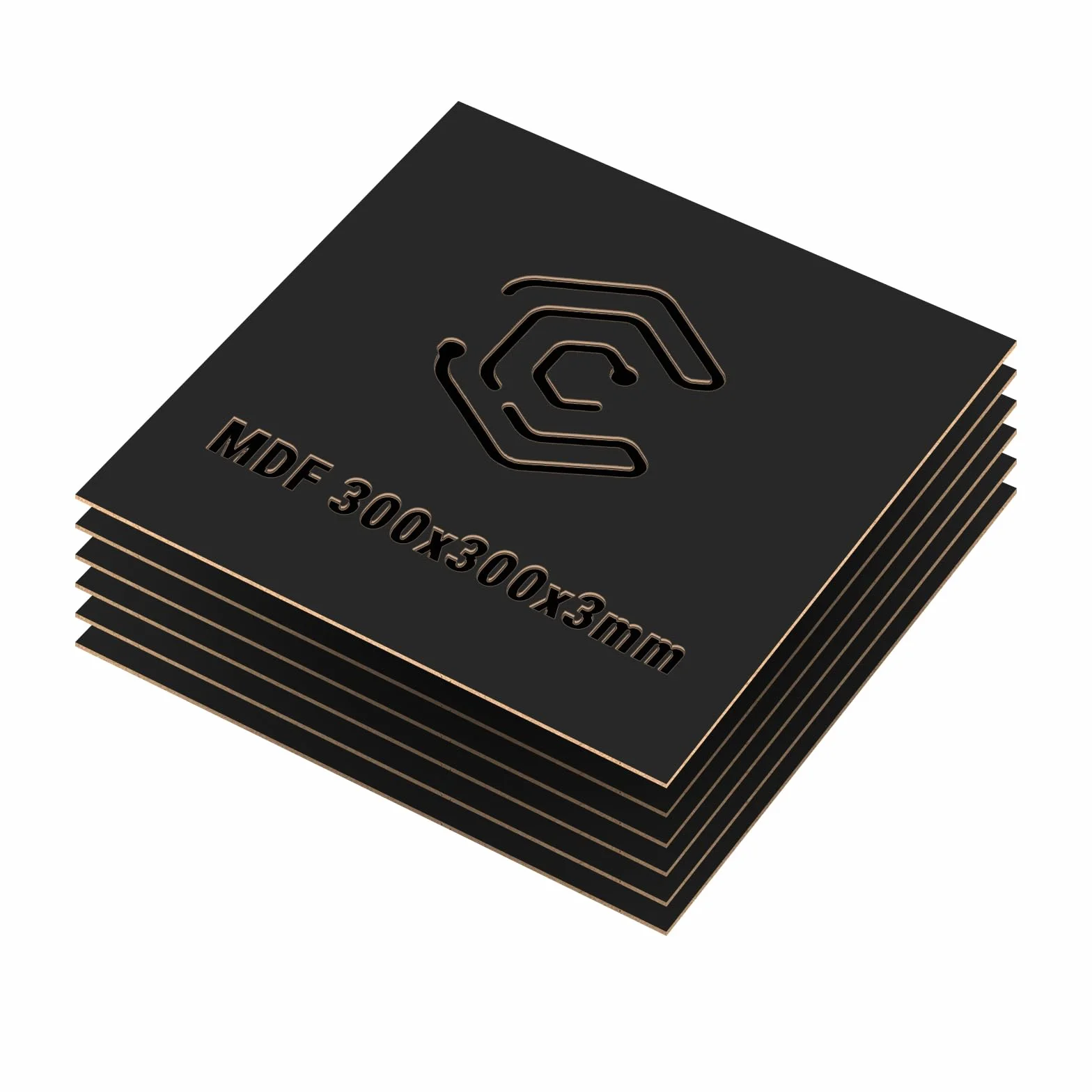 Płyty MDF 3 mm 30x30 cm 6 sztuk do grawerowania laserowego CNC