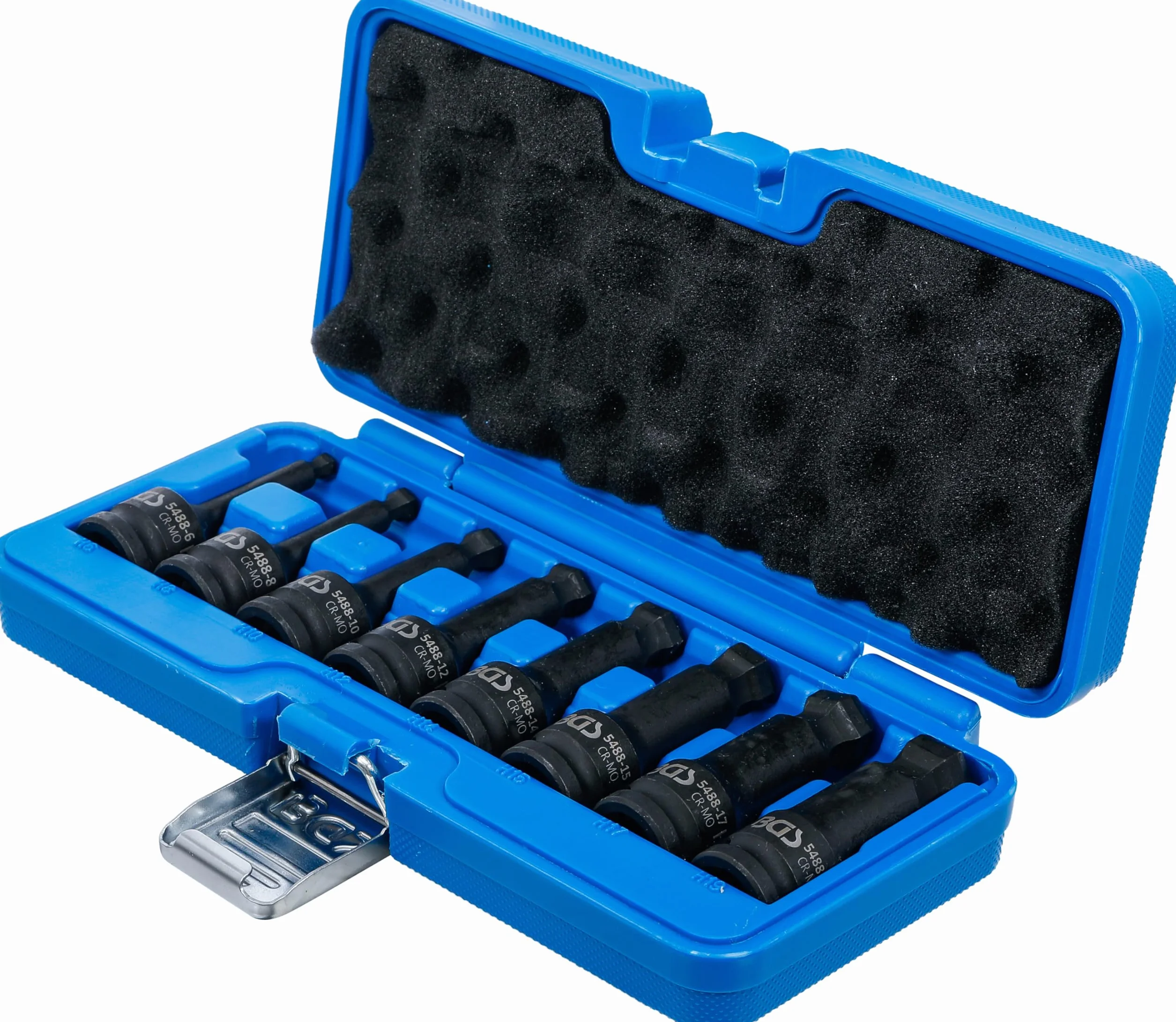 BGS 5488 Zestaw wkładów Kraft-Bitów 75 mm 12,5 mm (1/2") Gniazdo sześciokątne z głowicą kulową 6-19 mm 8-częściowy