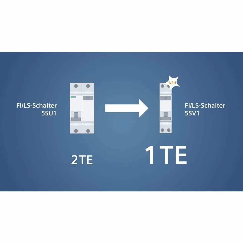 Siemens 5SV13166K16 FI/LS RCBO 1P+N 6kA typ A 30mA B16 230V zabezpieczenie różnicowo-przeciążeniowe 1TE