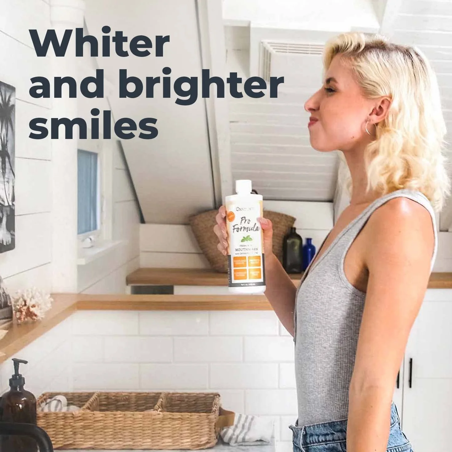 Oxyfresh Zinc Mouthwash: For Long-Lasting Fresh Breath & Healthy Gums. Zalecane Dentist Colors, No Artificial Colors, Alkohol-Free, 16oz. by Oxyfresh