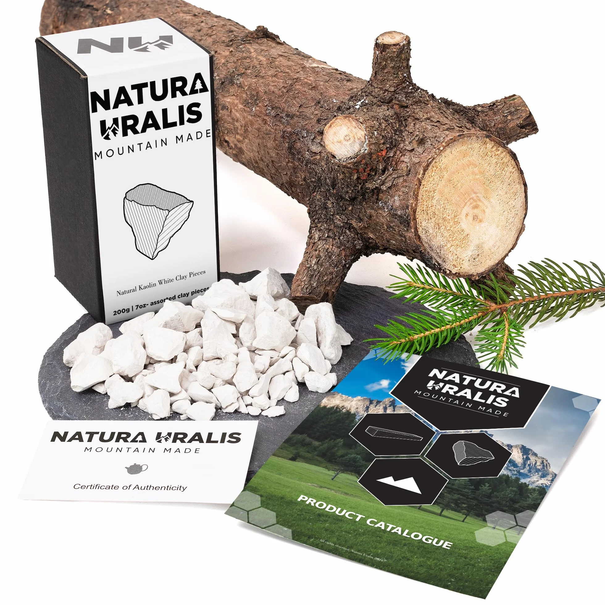 Natura Uralis Biała Glina Kaolinowa 200g Naturalna Glina ASMR
