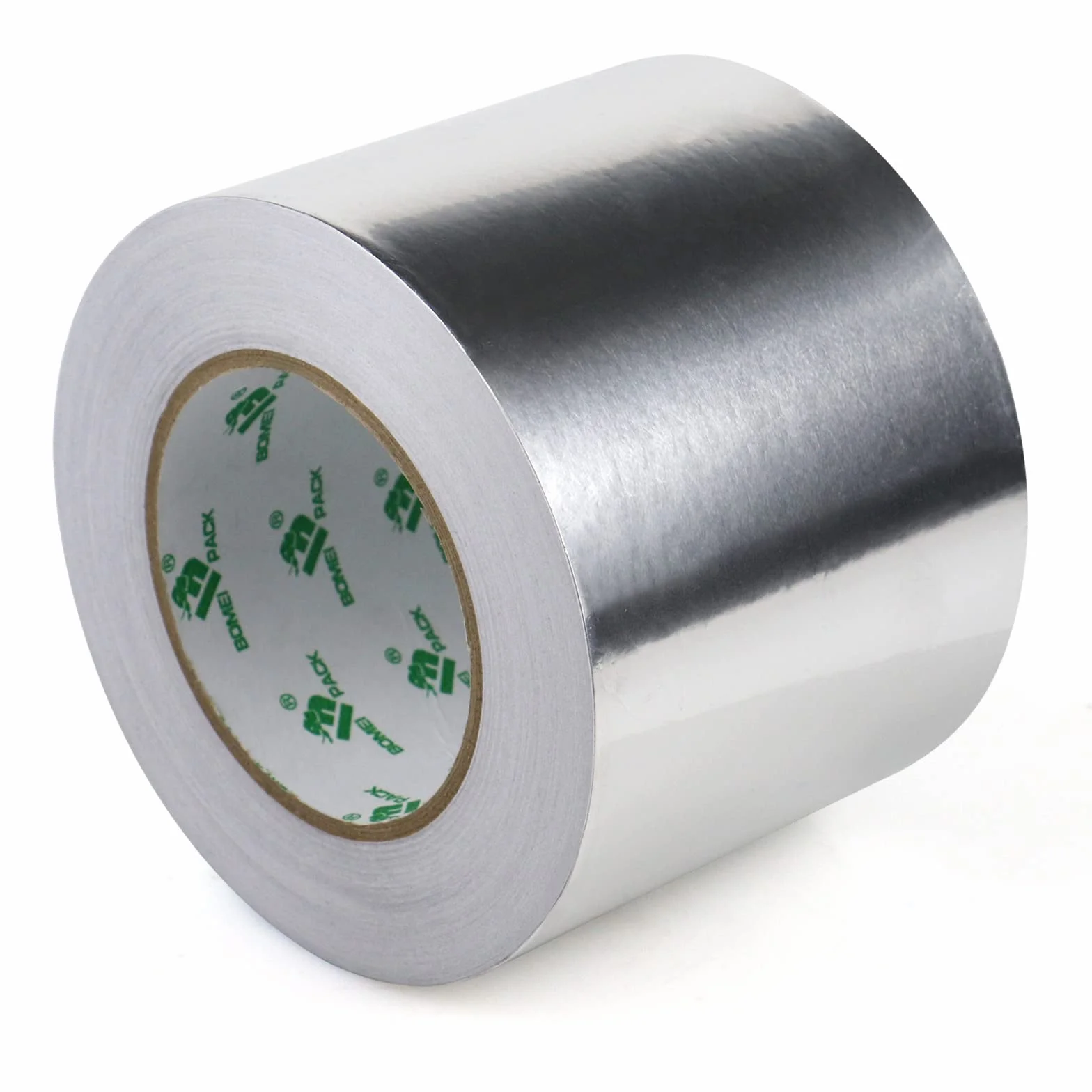 BOMEI PACK Aluminiowa taśma klejąca 100 mm x 50 m, wodoodporna, odporna na wysokie temperatury
