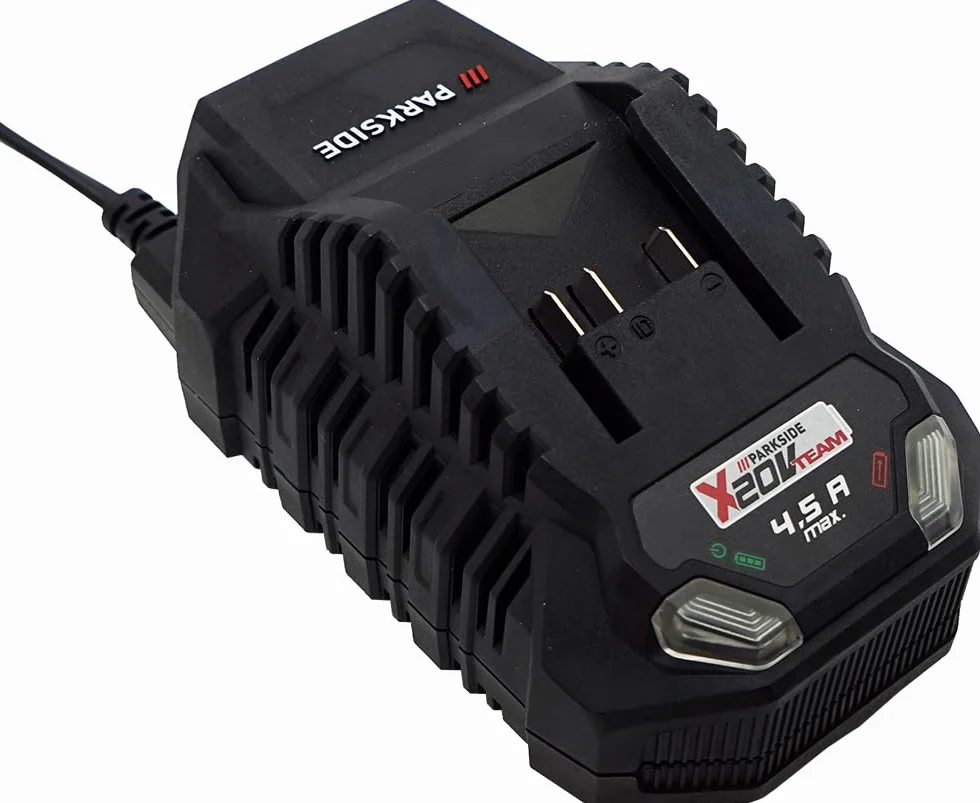 HEADNMORE Bundle – Parkside 20 V 4,5 A ładowarka PLG 20 (bez akumulatora) 120 W + HEADNMORE breloczek do kluczy