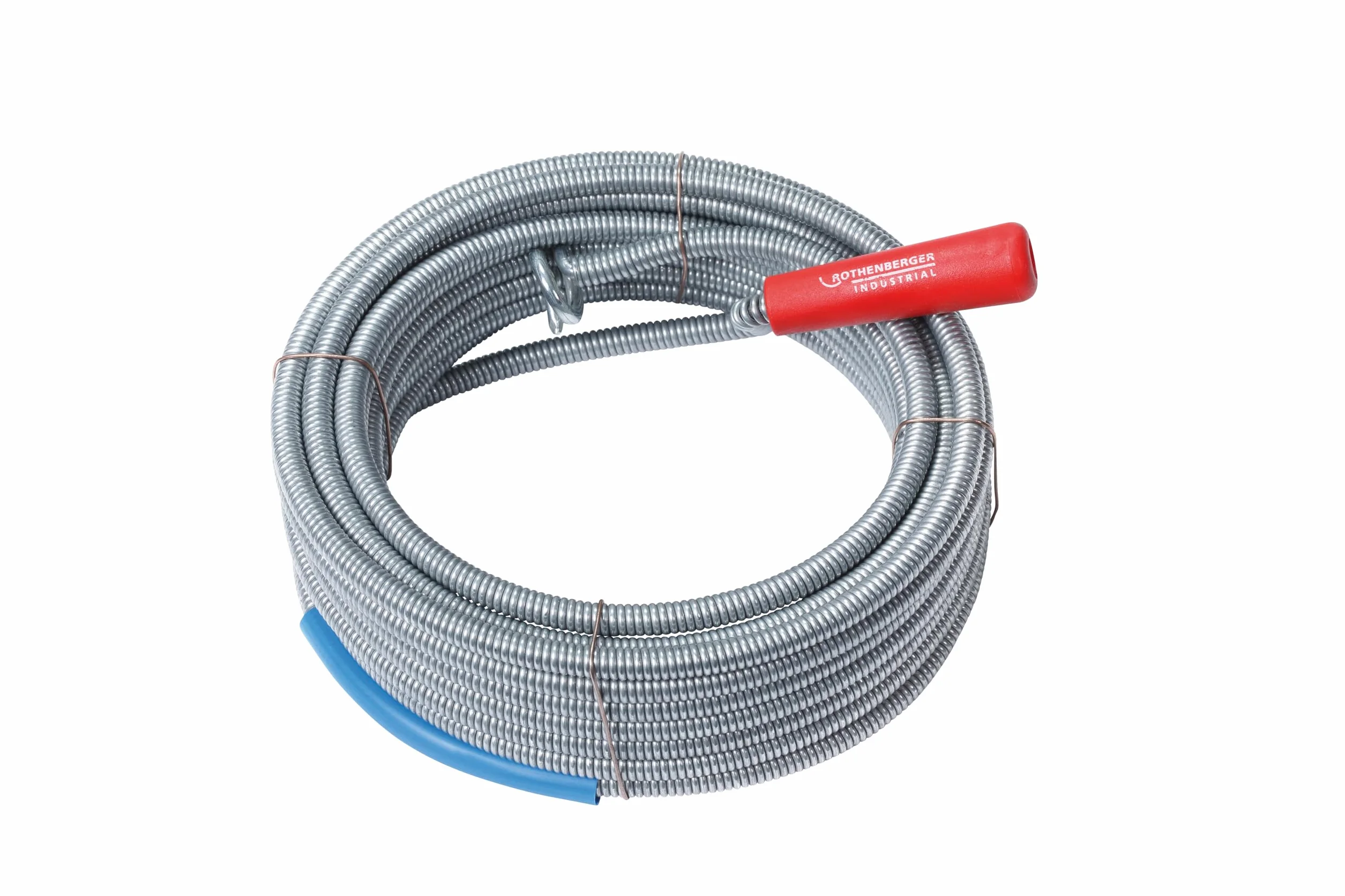 ROTHENBERGER Przemysłowy Środek do Czyszczenia Spustów Spiralnych z Wiertłem Powrotnym, Średnica 9 mm, Długość 10 M, 072986E