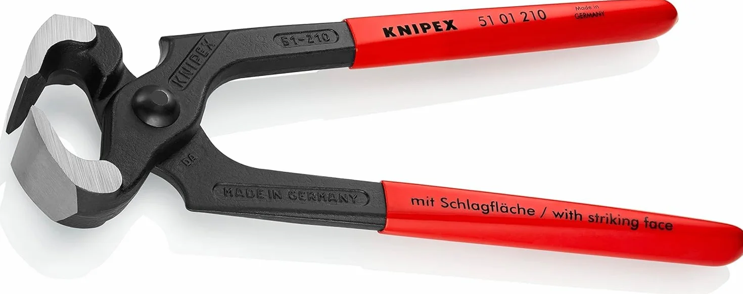 KNIPEX Obcęgi do gwoździ z tworzywa sztucznego, powlekane 210 mm, 51 01 210