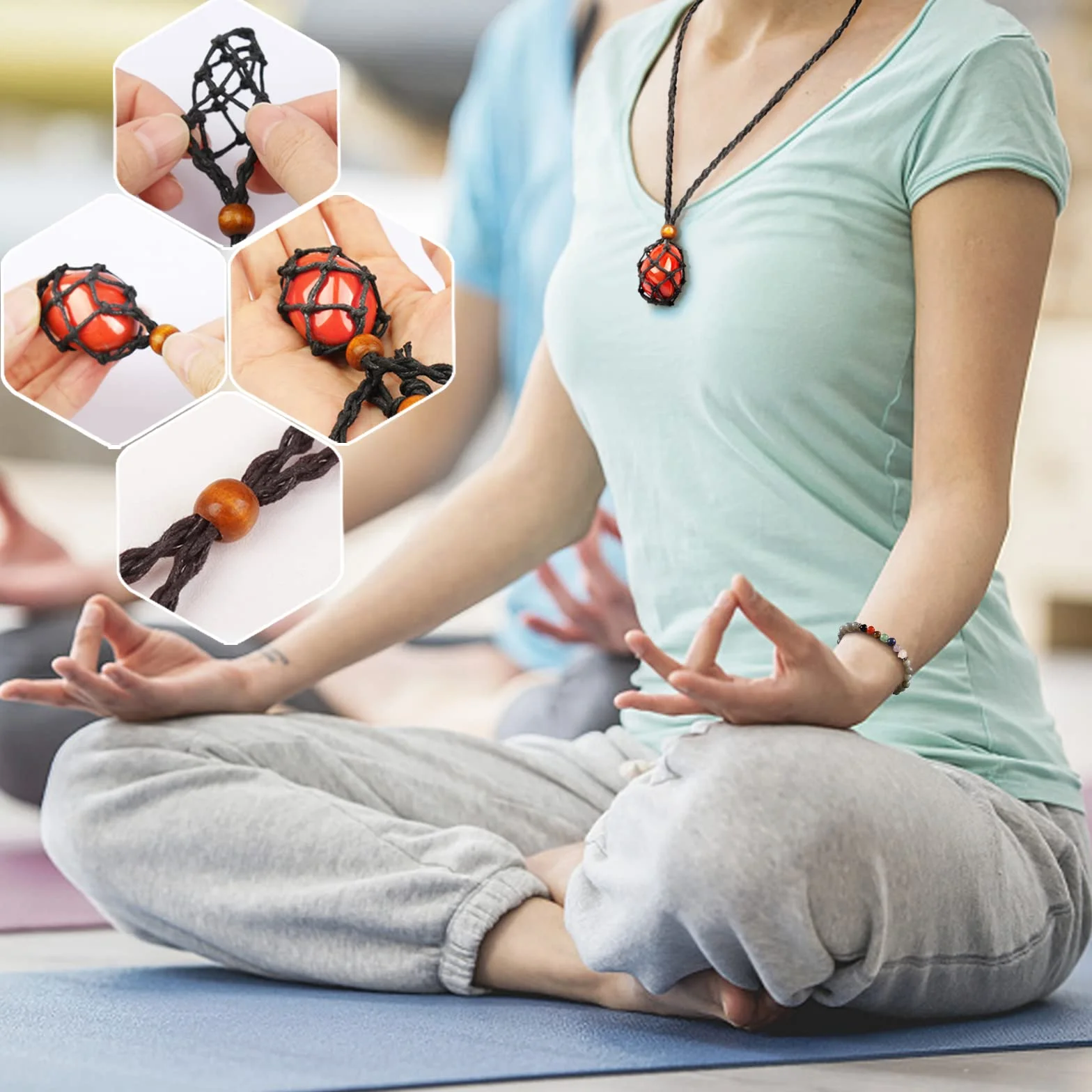 Zestaw kamieni czakr naturalny surowy kamień Reiki lecznicze kryształy 8 szt.