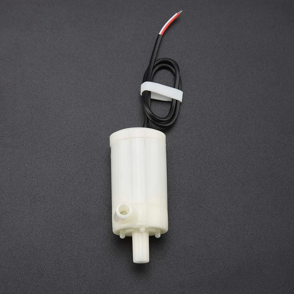 Pozioma Pompa Zatapialna - DC 3V/5V/6V Ziemnowodna Pompa Zanurzeniowa, Mała Pompa Zanurzeniowa do Stawu Fontannowego, Wylot 5mm, Podnoszenie 40-110cm, Przepływ 80-120L/h
