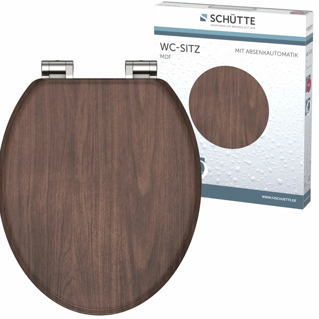 SCHÜTTE Deska sedesowa MDF (ciemne drewno)