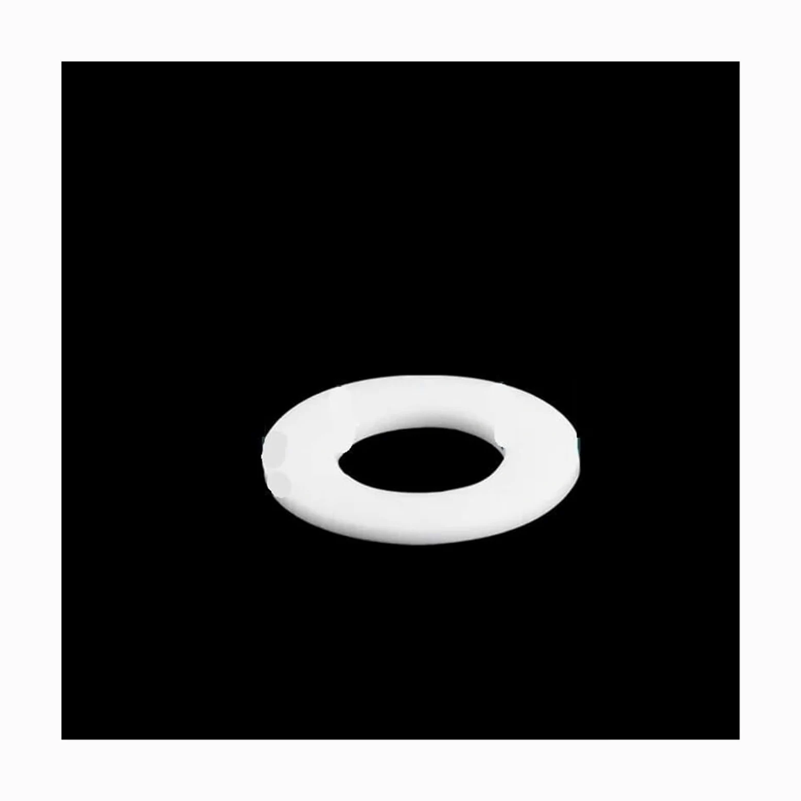 Podkładki płaskie PTFE, Białe uszczelki PTFE Podkładka płaska Uszczelka typu O Grubość 3 mm DN15 do DN200(159x212x3mm)