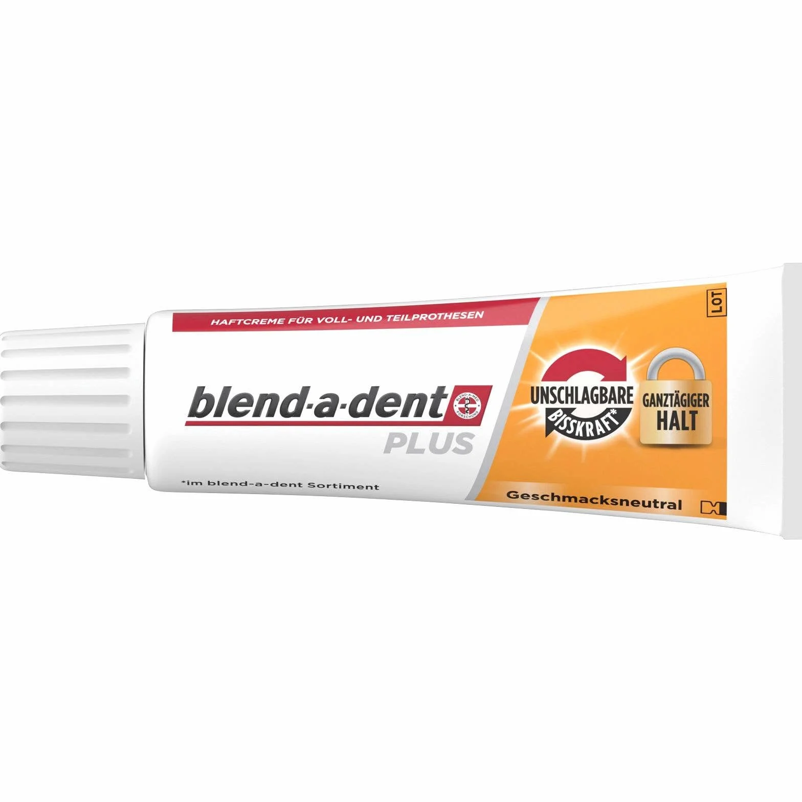 3 x 40 g Blend-a-dent PLUS Premium krem samoprzylepny – neutralny smak – Duokraft