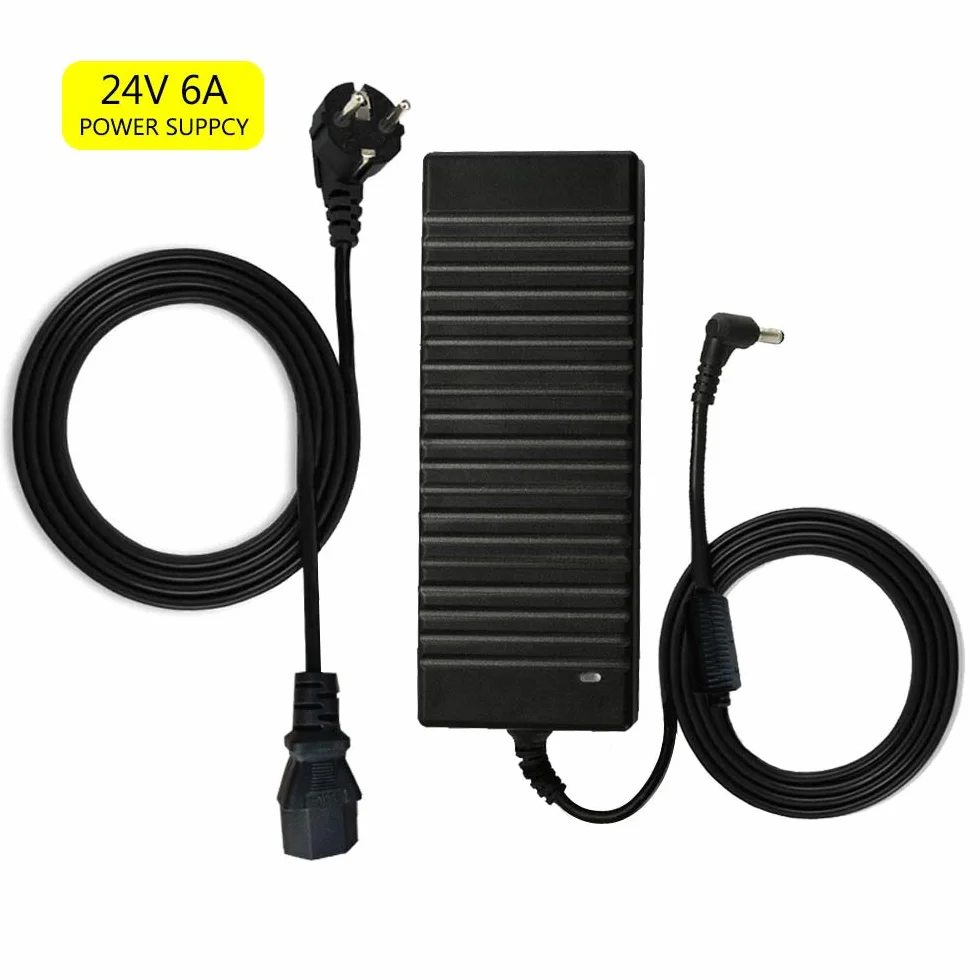 Arotelicht zasilacz LED transformator adapter,sieciowy adapter,Driver Power Supply,transformator sterownik z wtyczką do zimnych urządzeń do taśm LED 5050 SMD taśma świetlna RGB RGBW (6A, 24V)