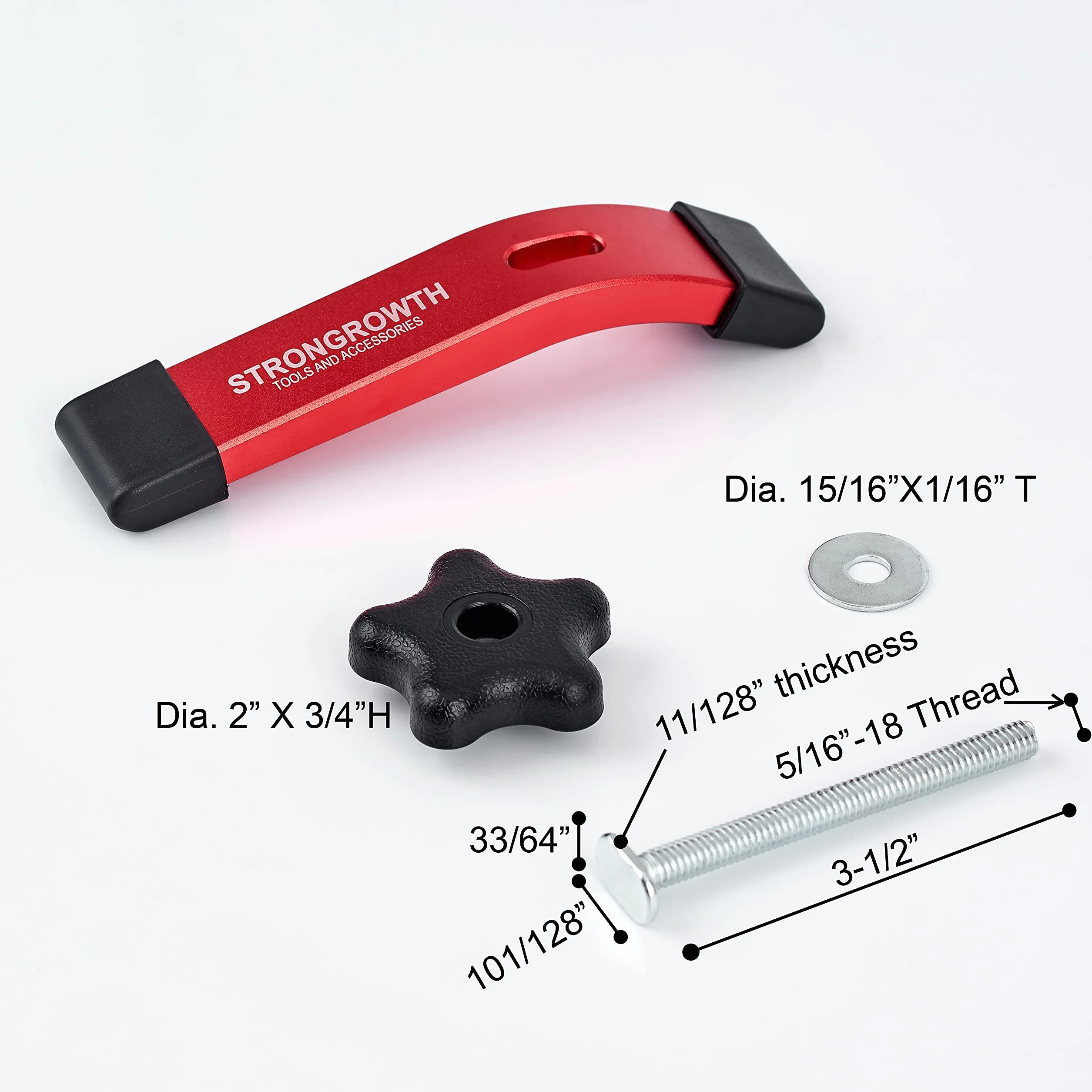61 cm x 2 szt. prowadnica T z 2 szt. zaciskami przytrzymującymi - uniwersalne zaciski T-Track z podwójnym cięciem, 6-3/20.3 cm dł. x 1-1/10.2 cm - zacisk szczelinowy do obróbki drewna i T