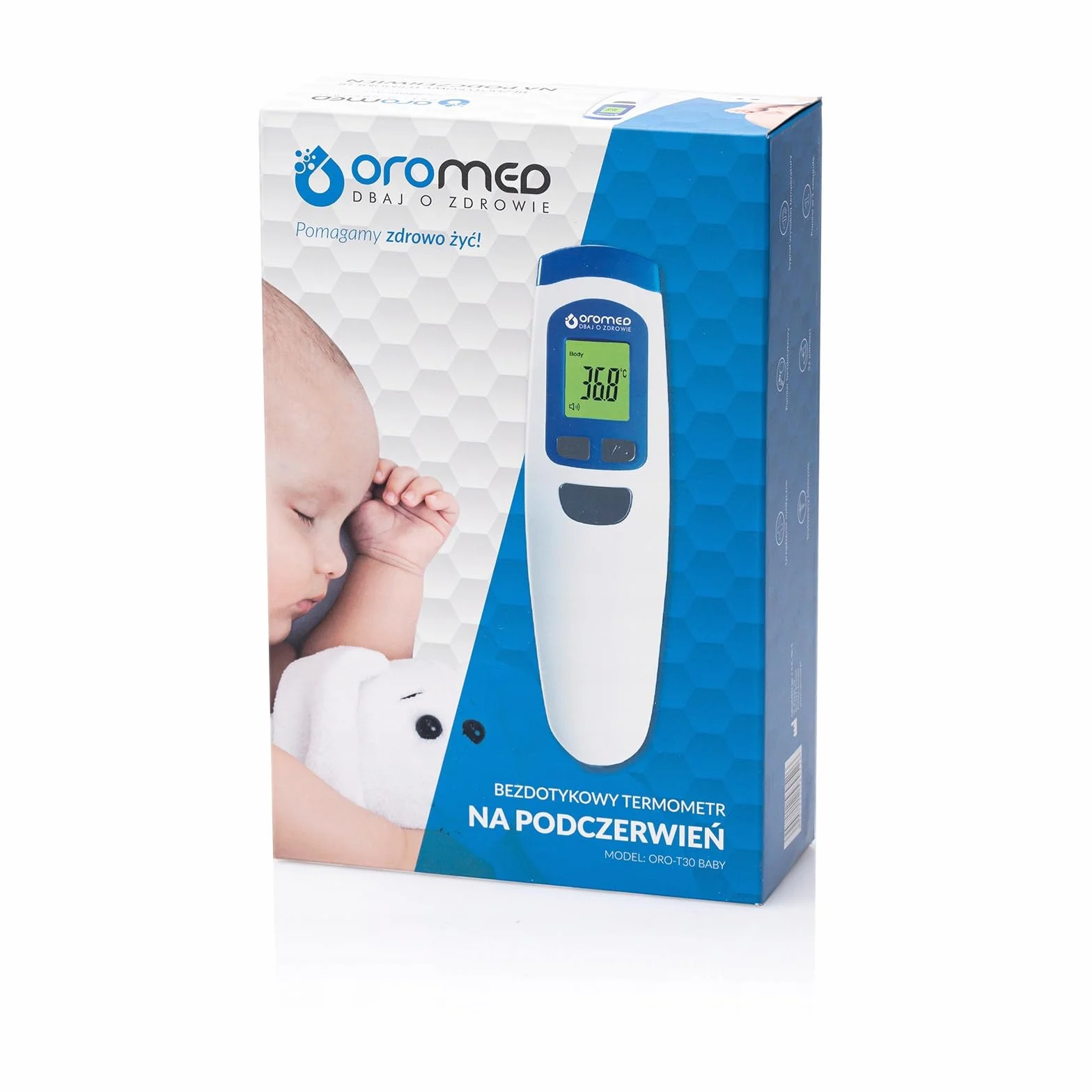 Termometr elektroniczny bezdotykowy na podczerwień Oromed ORO-T30 Baby