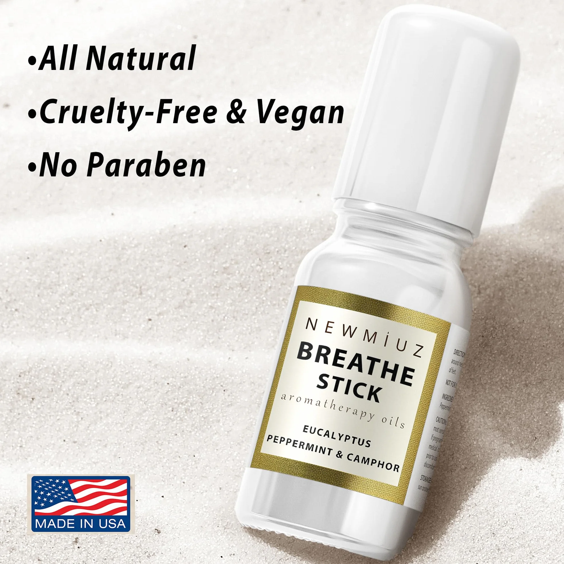 Breathe Easy Roll on Stick Mięta pieprzowa eukaliptusowa mieszanka olejków eterycznych naturalna ulga
