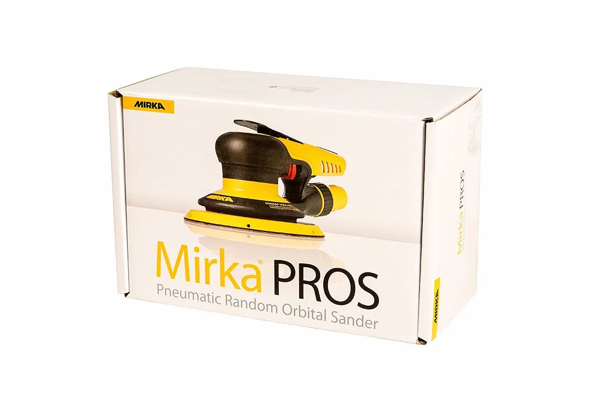 Mirka PROS 625CV / Pneumatyczna szlifierka mimośrodowa z centralnym odsysaniem i rzepem/do papieru ściernego Ø 150mm / skok 2,5mm / 8995625111