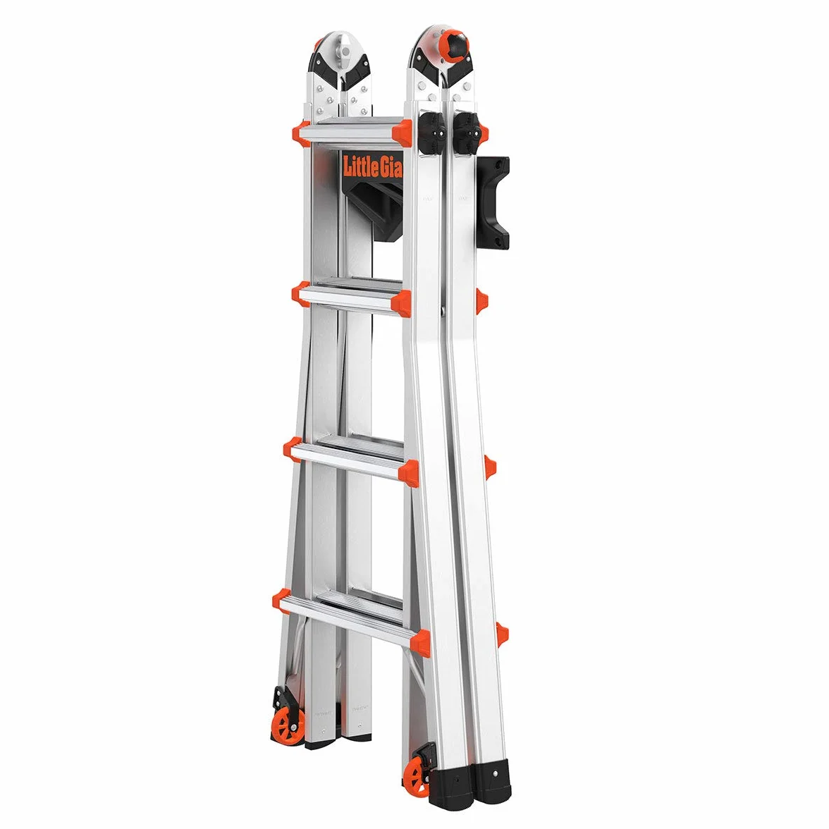 Little Giant Ladder Systems 15097 Stojak do przechowywania drabiny, czarny/pomarańczowy