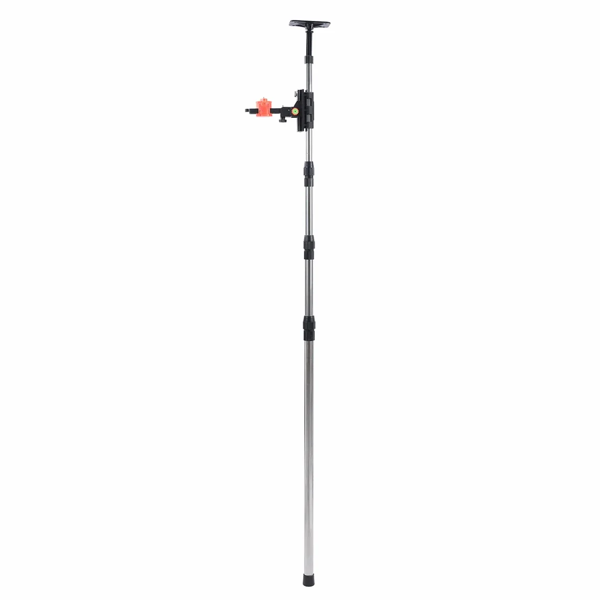 TOPWAY Laser Niveau drążek teleskopowy 115-350 cm, stal nierdzewna, teleskopowa listwa poziomująca, wysuwana od podłogi do sufitu, z uchwytem i torbą nylonową