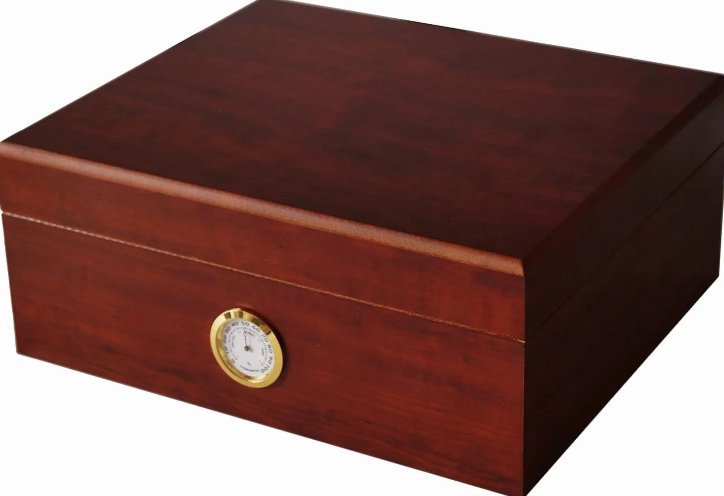 GERMANUS Humidor na Cygara Classicus II z Higrometrem i Nawilżaczem oraz Instrukcja GERMANUS Brown