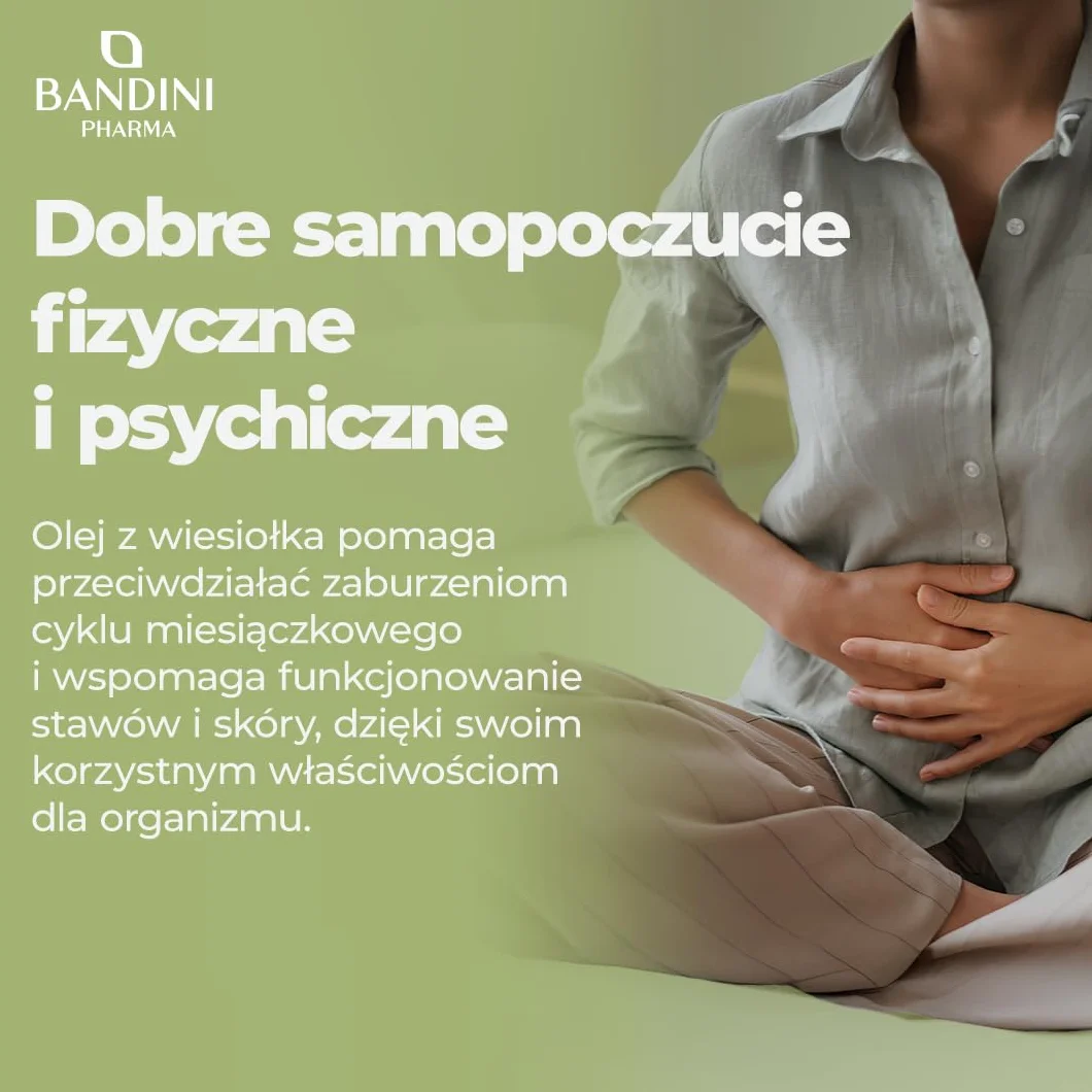 Bandini® Olej z wiesiołka 200 kapsułek żelowych 2000 mg - Przeciwutleniacz dla skóry, włosów i paznokci