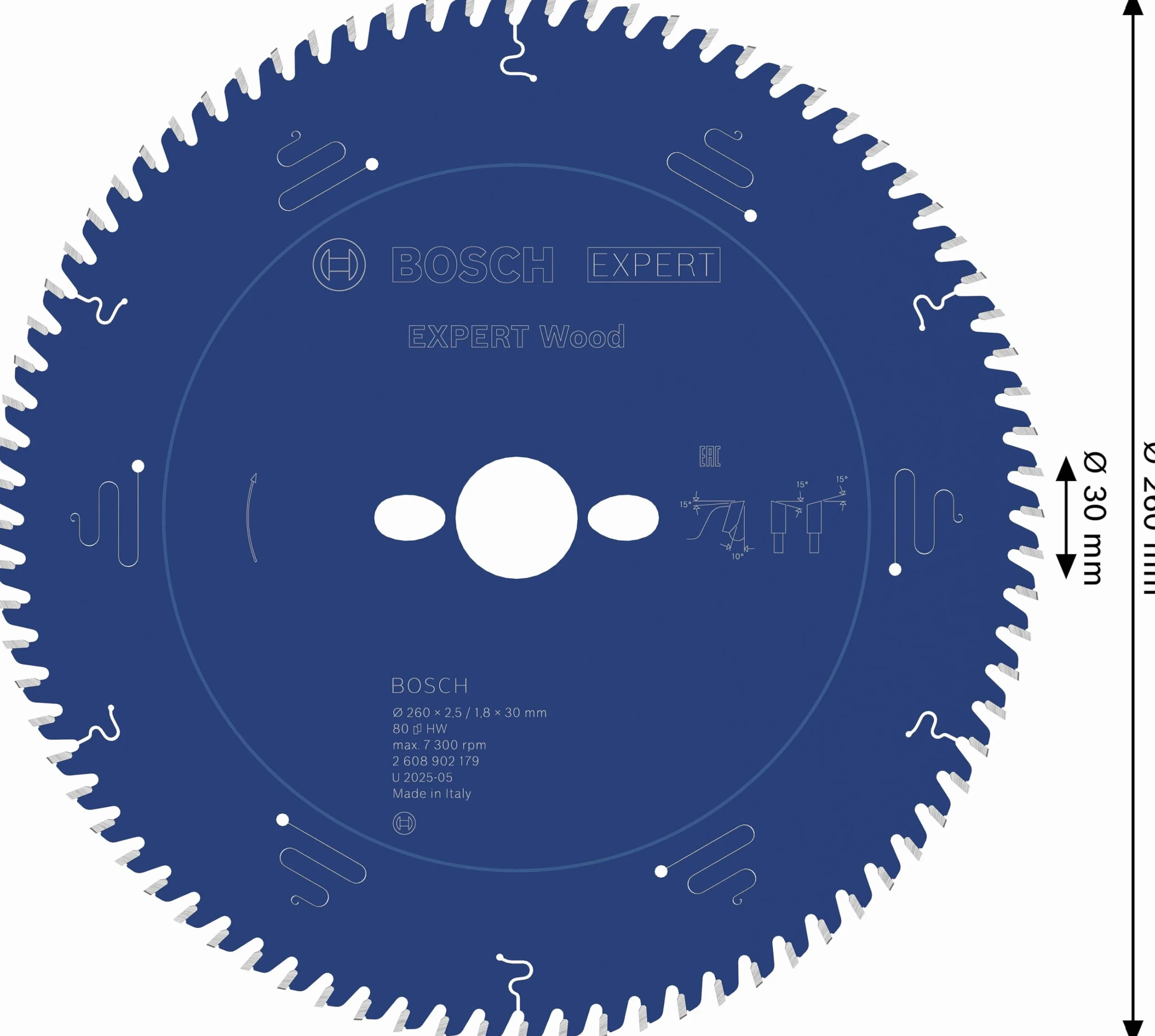Bosch 1x Tarcza pilarska EXPERT Wood (do Miękkie drewno, Ø mm, Professional Akcesoria Przewodowa stołowa pilarka tarczowa)