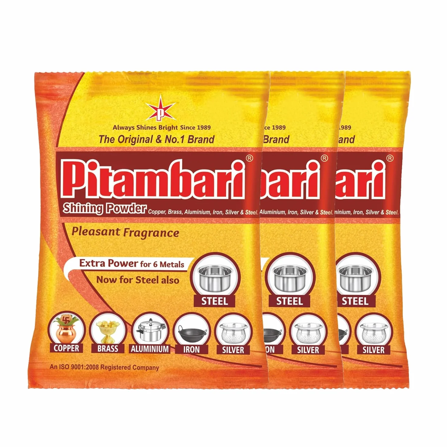 Pitambari Shining Powder - 200 g (opakowanie 3) - India