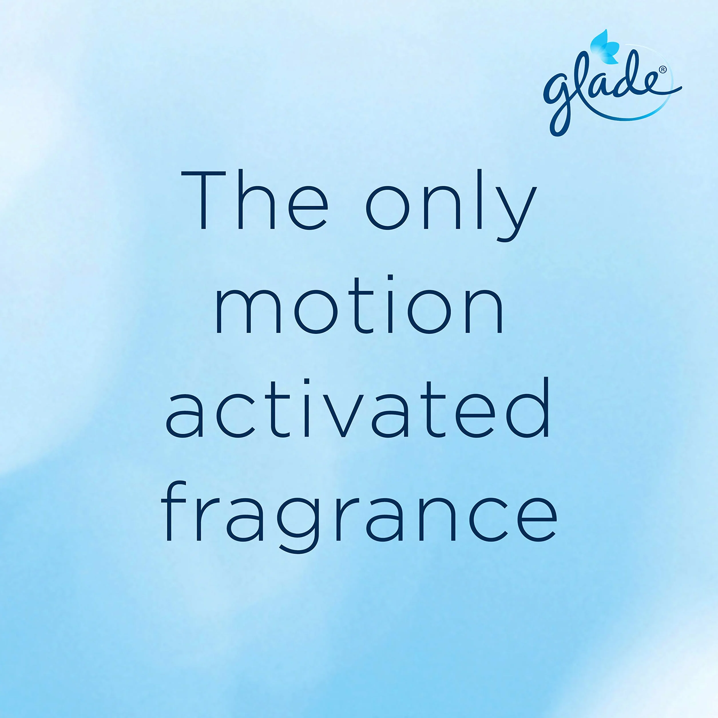 Glade Sense & Spray odświeżacz powietrza, aktywowany ruchem, automatyczny spray pokojowy i eliminator zapachów do domu, czysta pościel, 8 wkładów (8 x 18 ml)