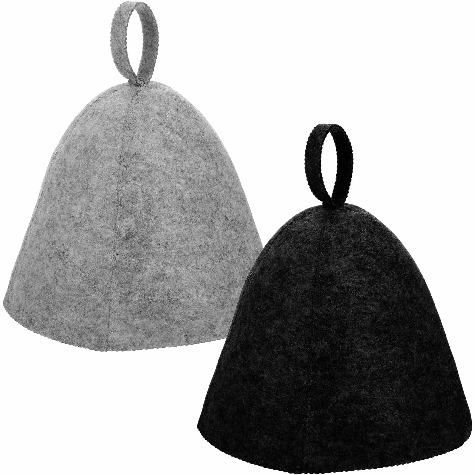 JJUNW 2 sztuki filcowych kapeluszy do sauny, czapka do sauny, filcowa czapka do sauny, filcowa czapka pod prysznic, czapka filcowa, czapka filcowa, czapka filcowa, czapka do pokoju parowego, dla