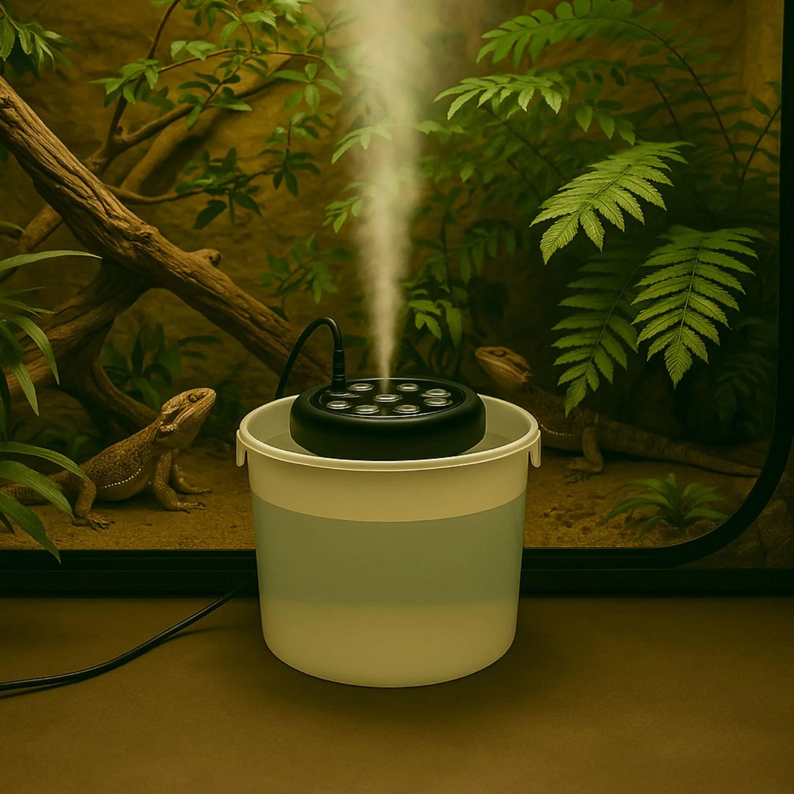 Weedness Nebulizator Ultrasoniczny Nawilżacz Powietrza Maszyna Mgiełkowa 1200 ml/h 3 Membrany - Nawilżacz Uprawy Mieszkanie Parownik