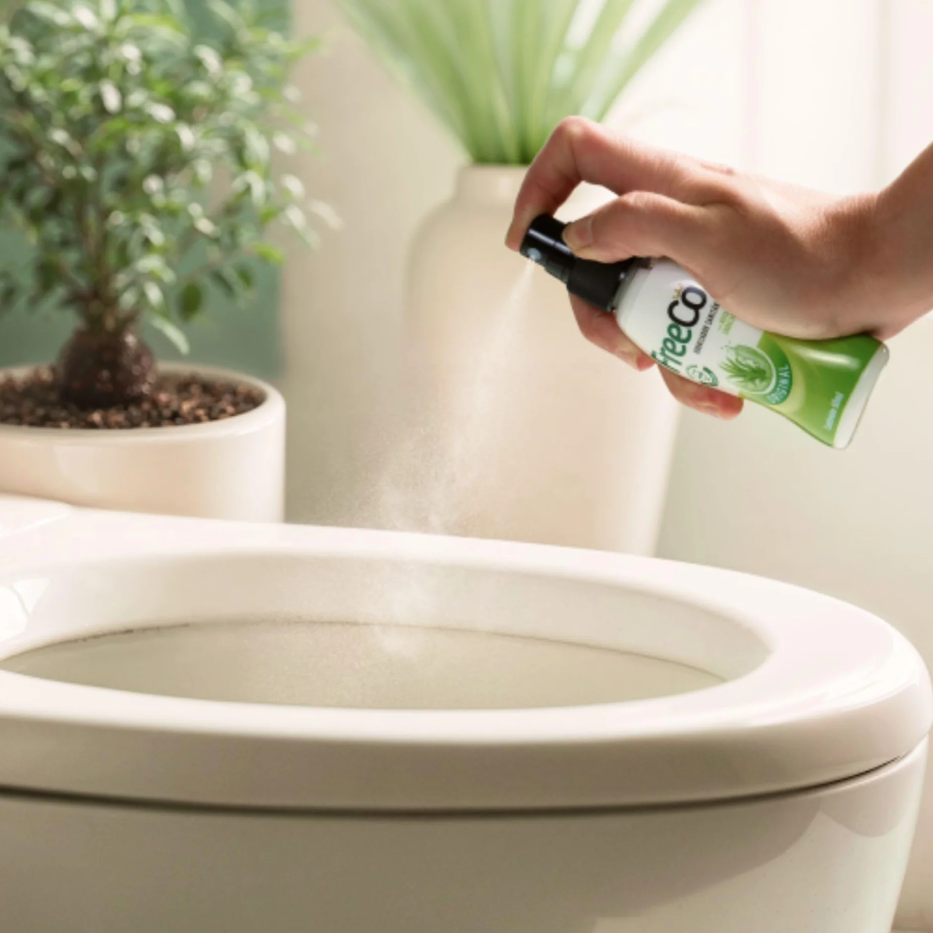 FreeCo blokada przeciw zapachom toalety (Before-you-go) | Opakowanie 1 x 60 ml, naturalne olejki eteryczne, idealne do domu, biura, restauracji, podróży, aromatu przypraw
