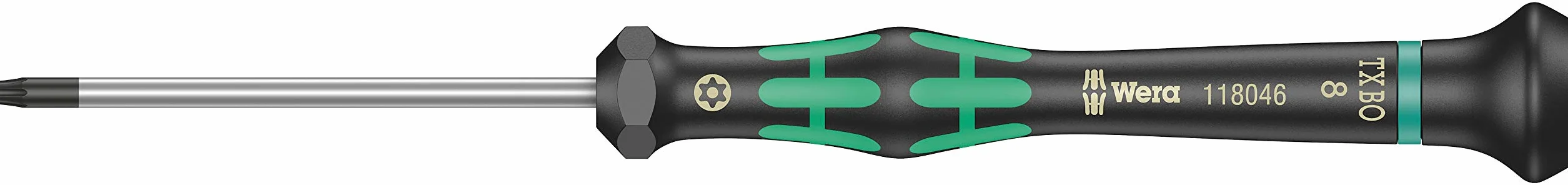 Wkrętak precyzyjny TORX® BO z otworem TX8 x 60 mm z końcówą BlackPoint 2067 Wera