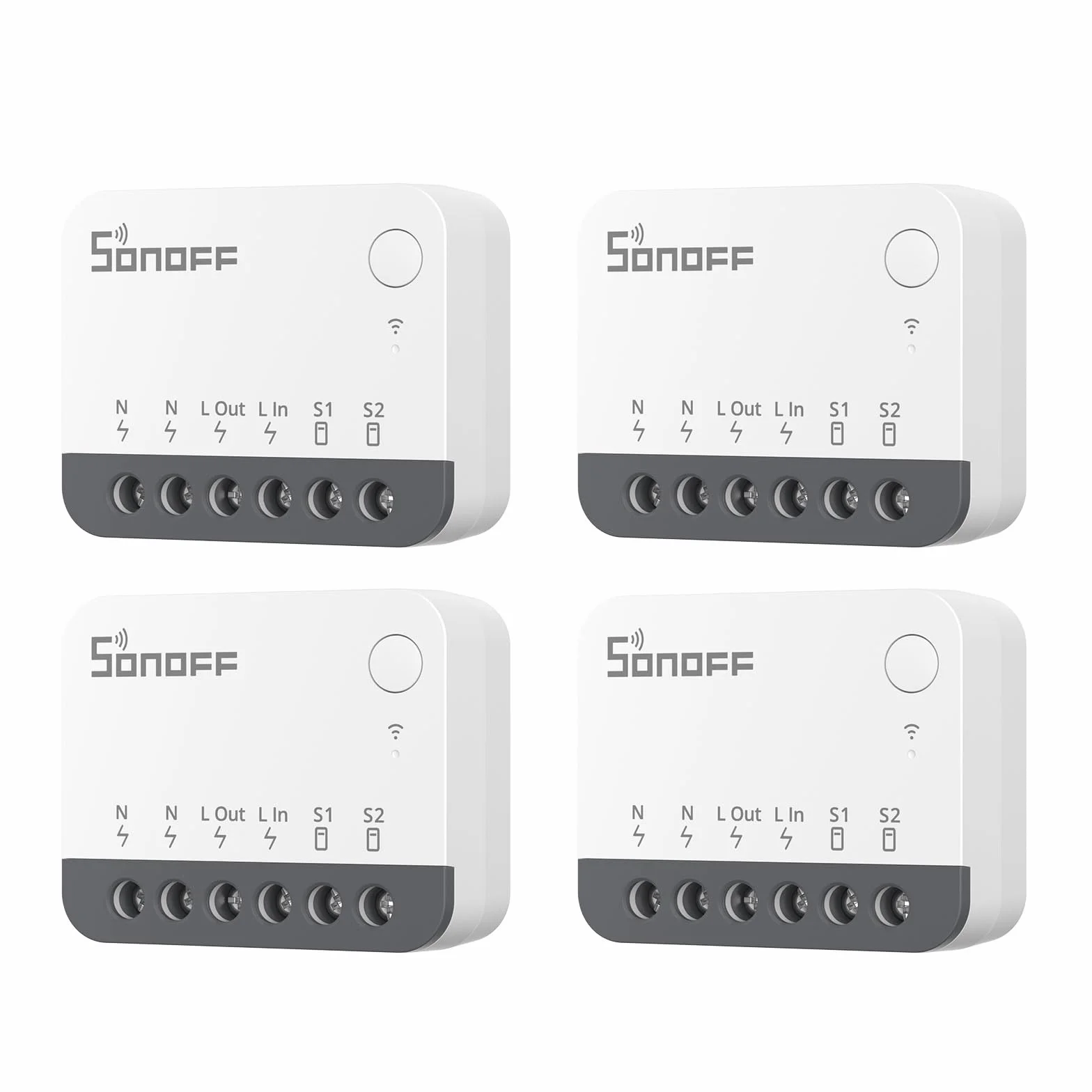SONOFF Zigbee Smart Switch 4 sztuki, współpracuje z Alexa i Google Home, wymaga ZigBee Gateway