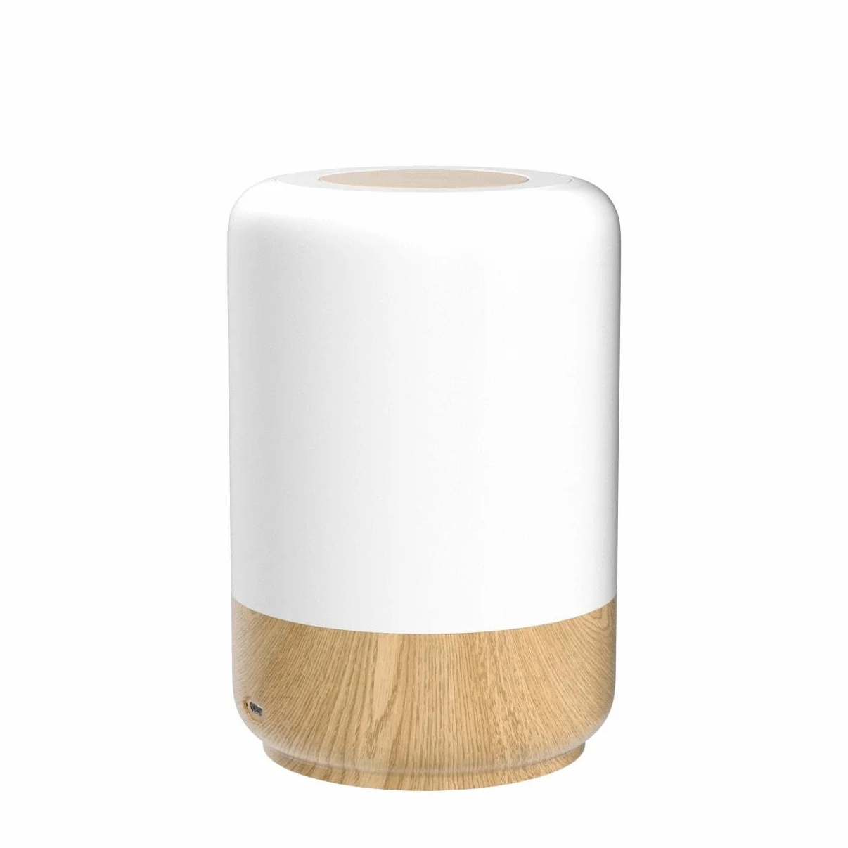 Lampka nocna LED, dotykowa, ściemniana, lampa stołowa, zasilana bateriami, 8 kolorów i 3 tryby, słoje drewna, lampka nocna, ładowanie przez USB, funkcja timera, do sypialni, salonu