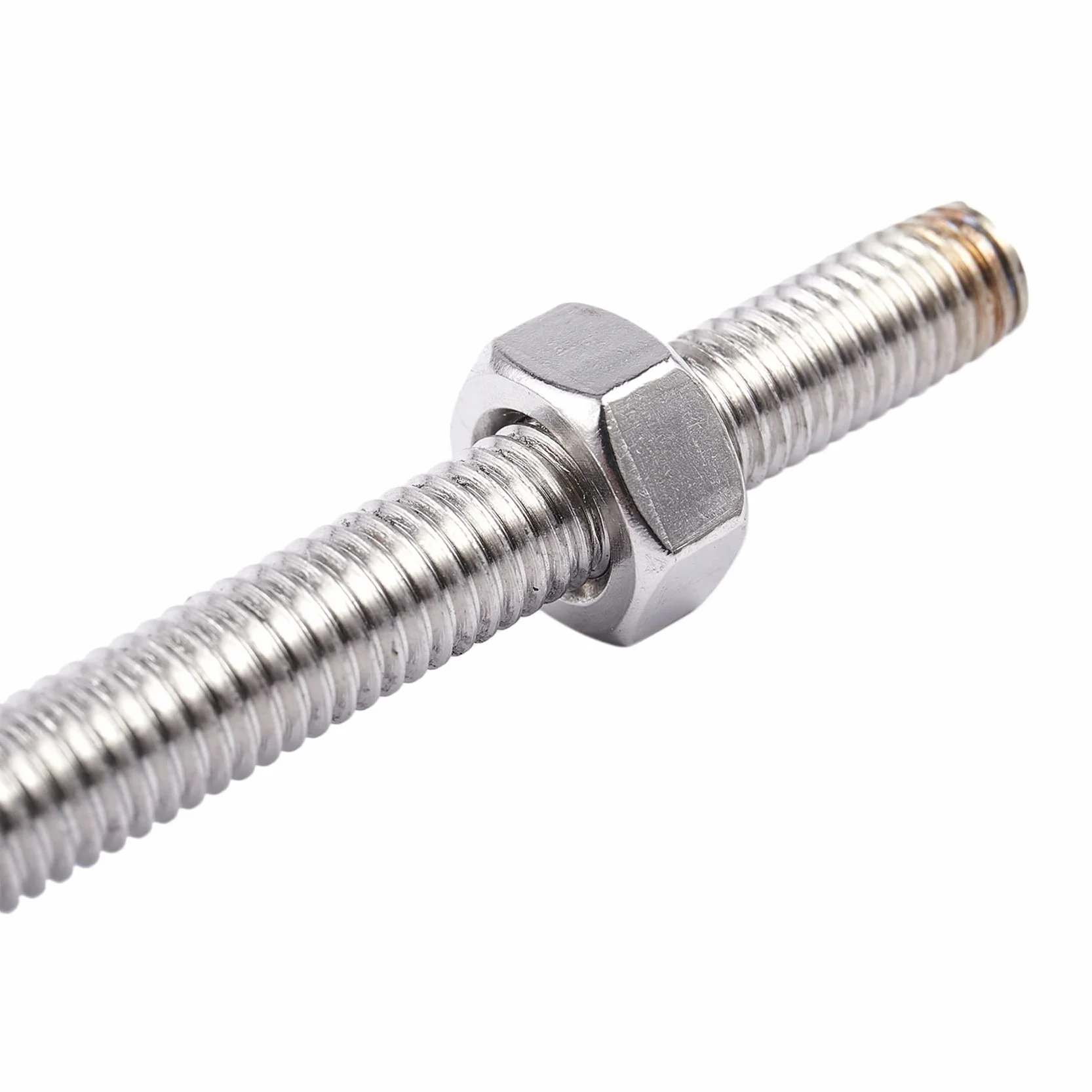 3 x pręt gwintowany ze stali nierdzewnej 320 mm x M8 srebrny odcień