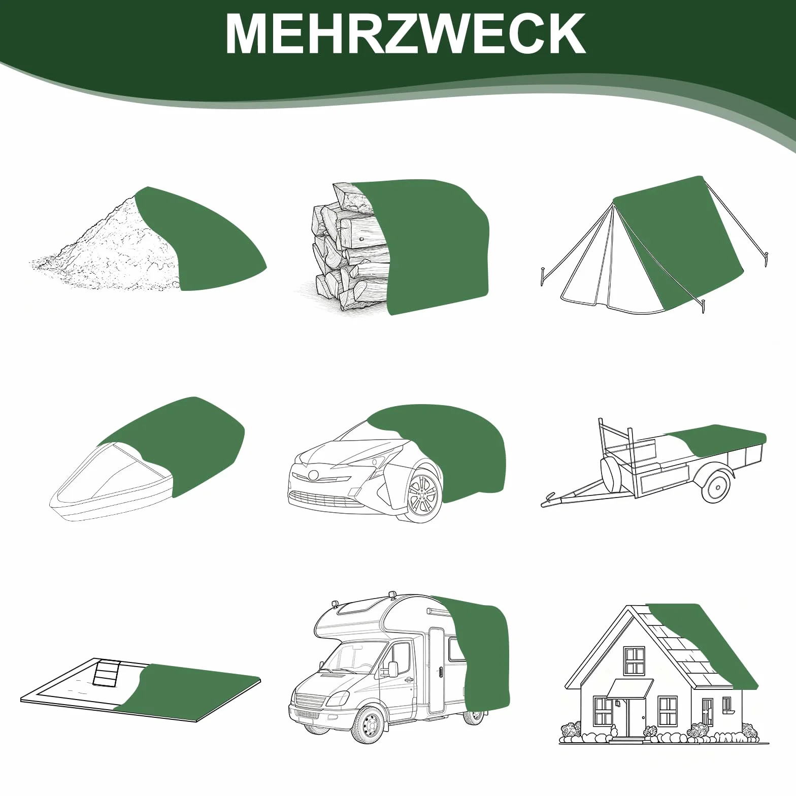 Plandeka okryciowa z oczkami, 440 g/m², plandeka do samochodów ciężarowych z oczkami, wodoszczelna, odporna na rozerwanie i promieniowanie UV, do samochodu, łodzi, przyczepy, basenu, konstrukcji
