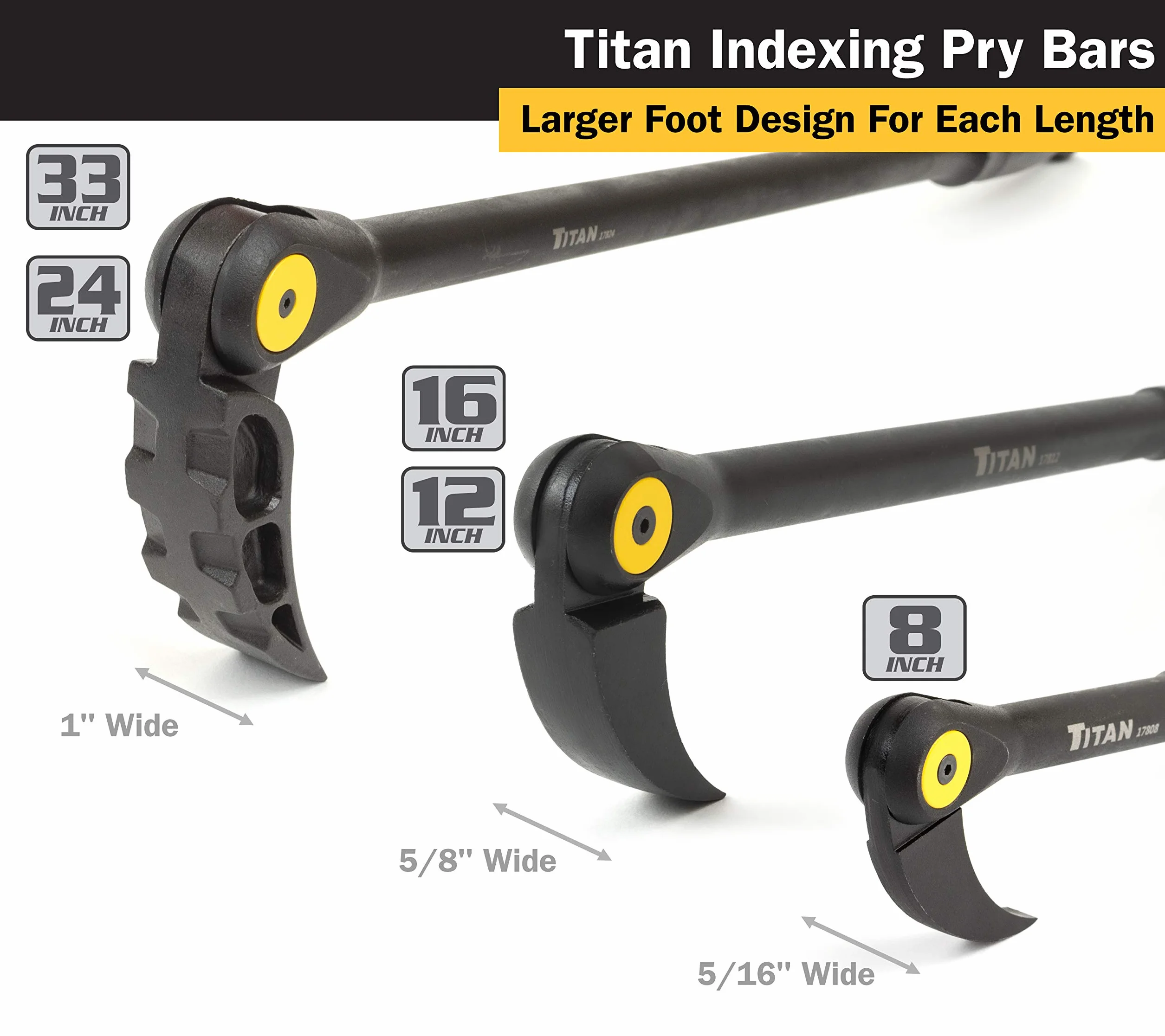 Titan Tools 17808 Indexable Pry bar, 17808