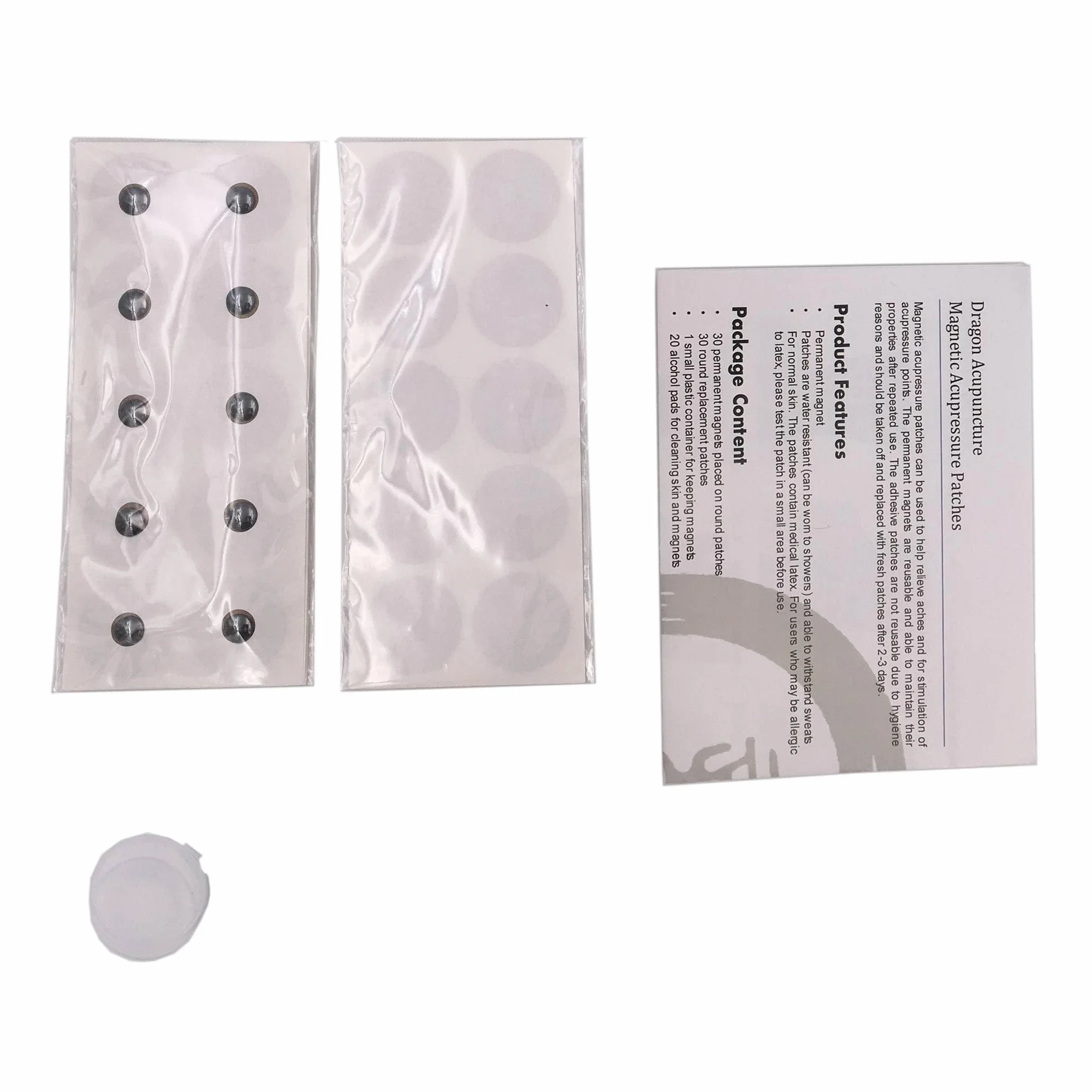 Magnetyczny plaster do akupresury 600 Gs zestaw 30 magnesów