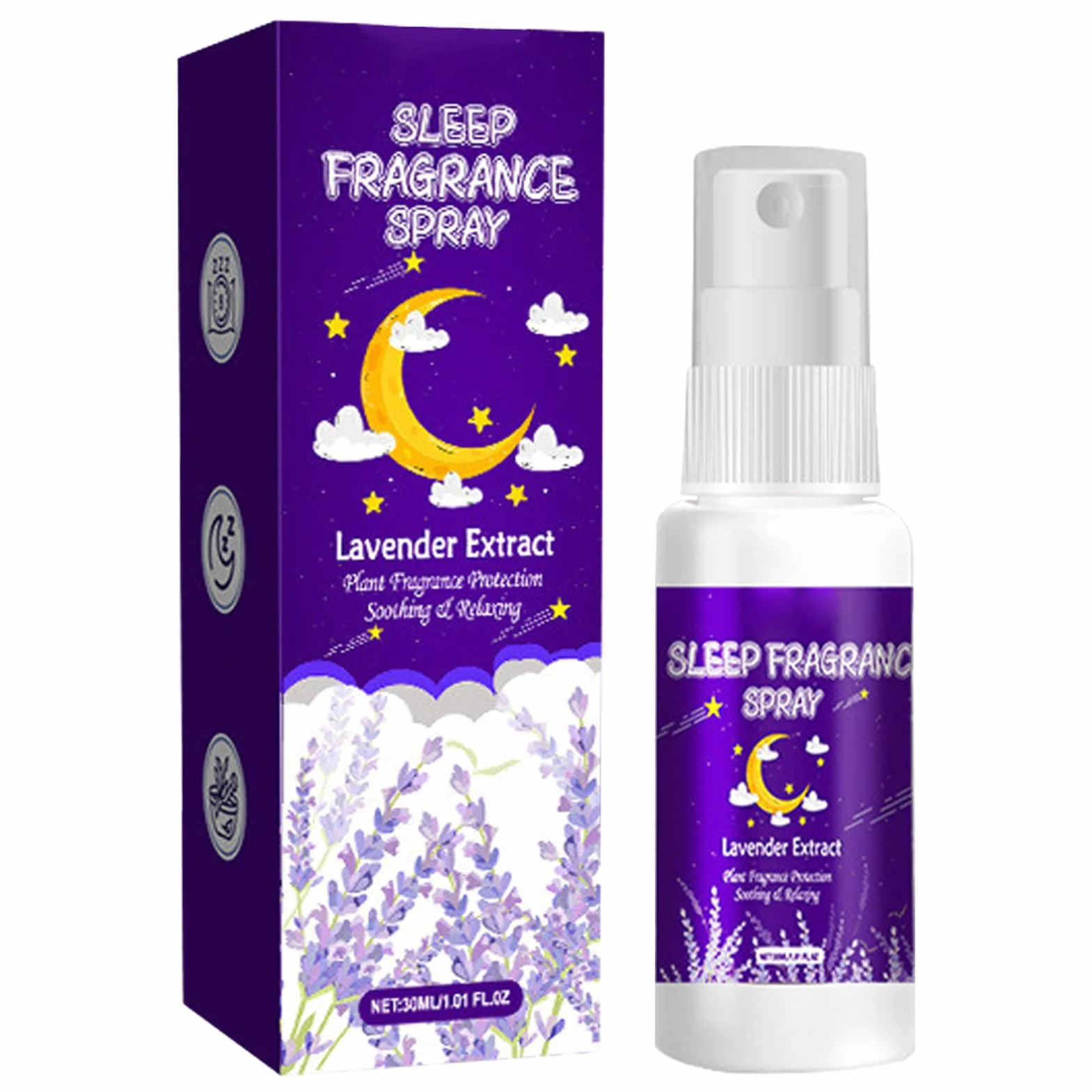 Spray do łóżka lawendowy aromaterapia lniany zapach 30 ml