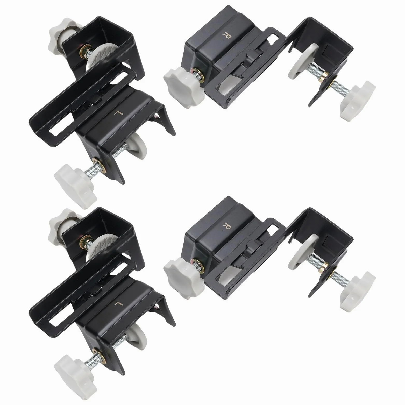 Generic Zestaw Zacisków Montażowych z Przodu Szuflady Trwałe Zaciski Mocujące Panel Szuflady ze Stali Nierdzewnej do Kuchni i łazienki Panele o Grubości 10–30 Mm 8 Sztuk