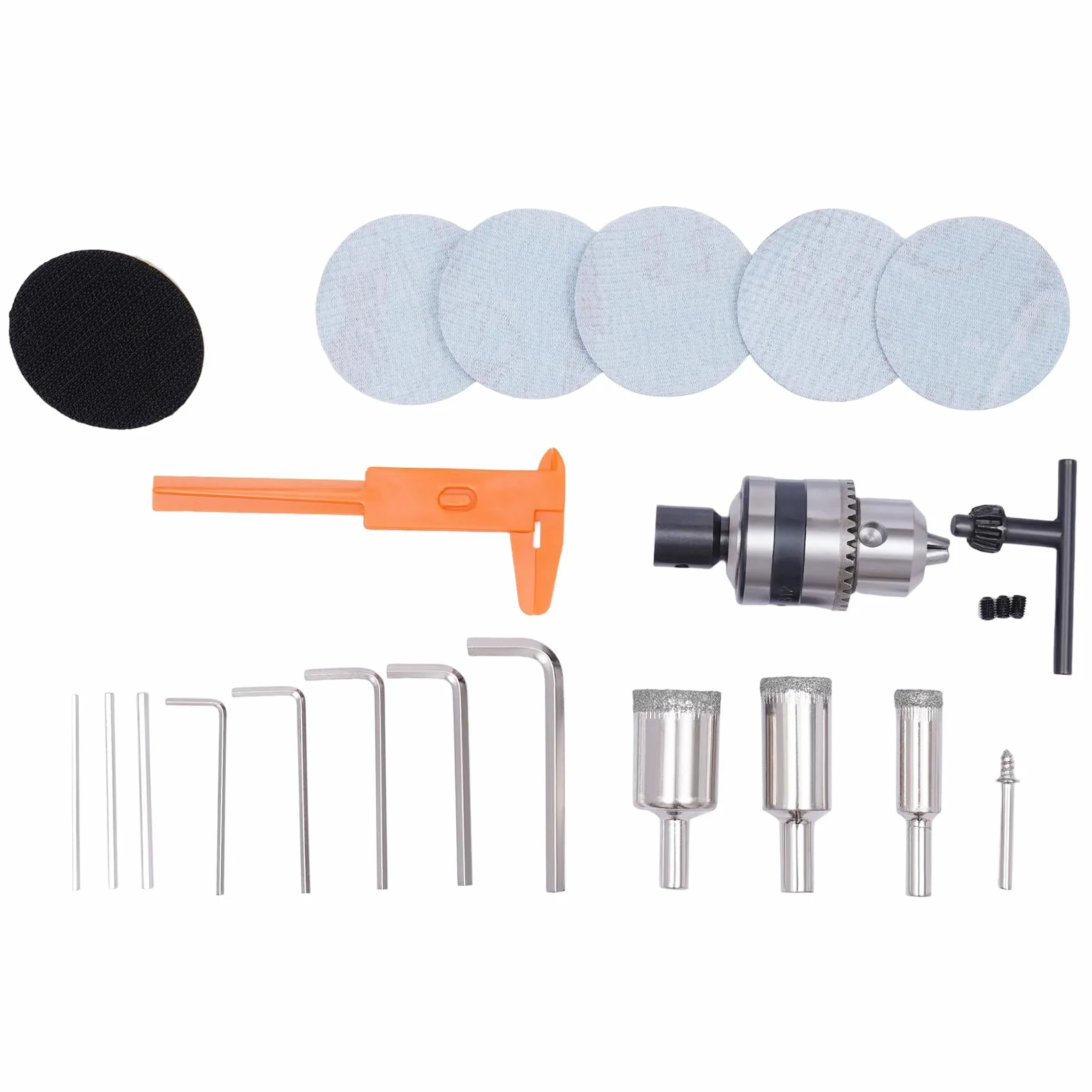 Stołowa piła tarczowa, 300 W, mini piła stołowa z 4 brzeszczotami, regulowany kąt, grubość cięcia 0-29 mm, 9000 obr./min, elektryczna stołowa piła tarczowa do cięcia, szlifowania