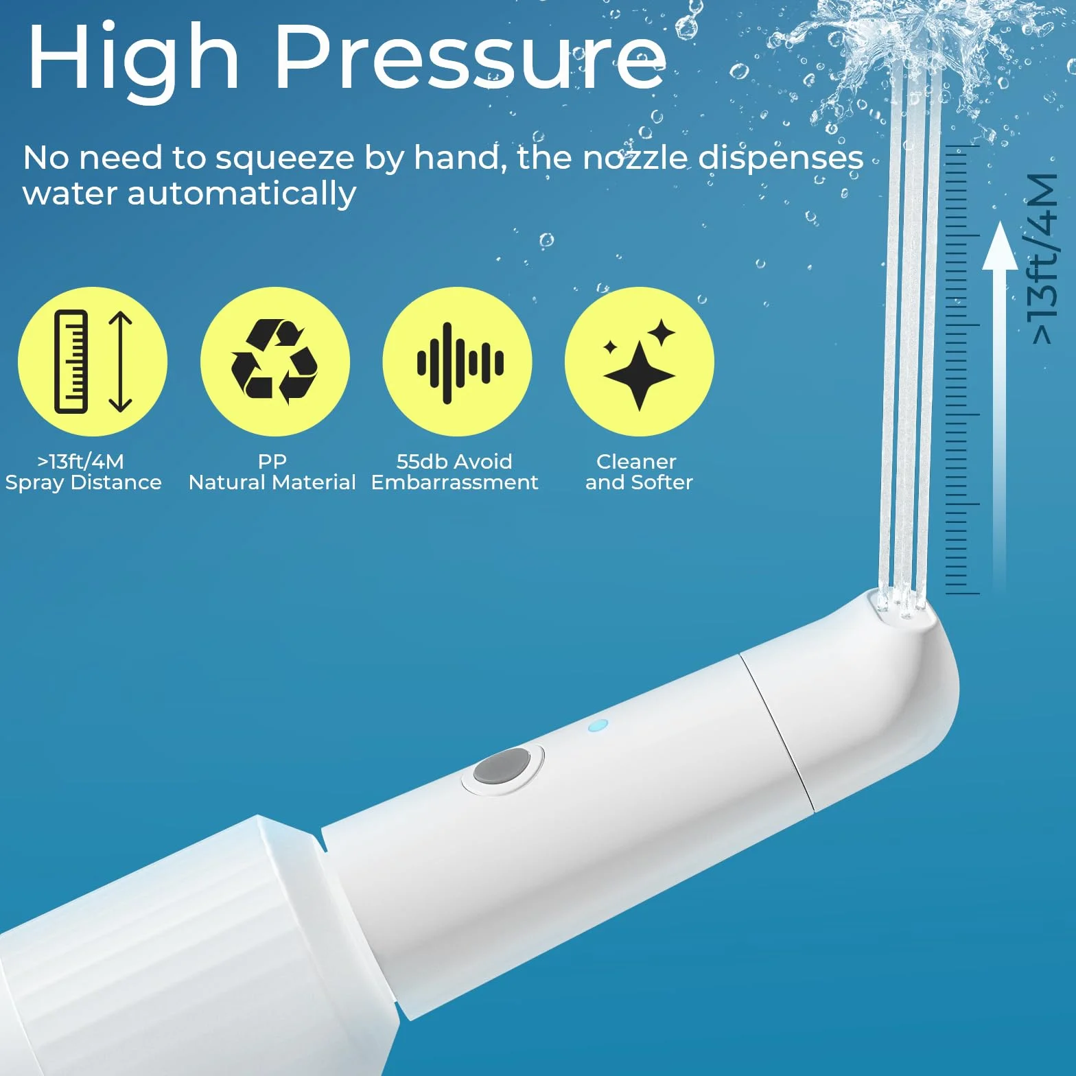 Przenośny Bidet Podróżny Elektryczny Spryskiwacz Bidetowy 350mL IPX7 Wodoodporny Ładowany