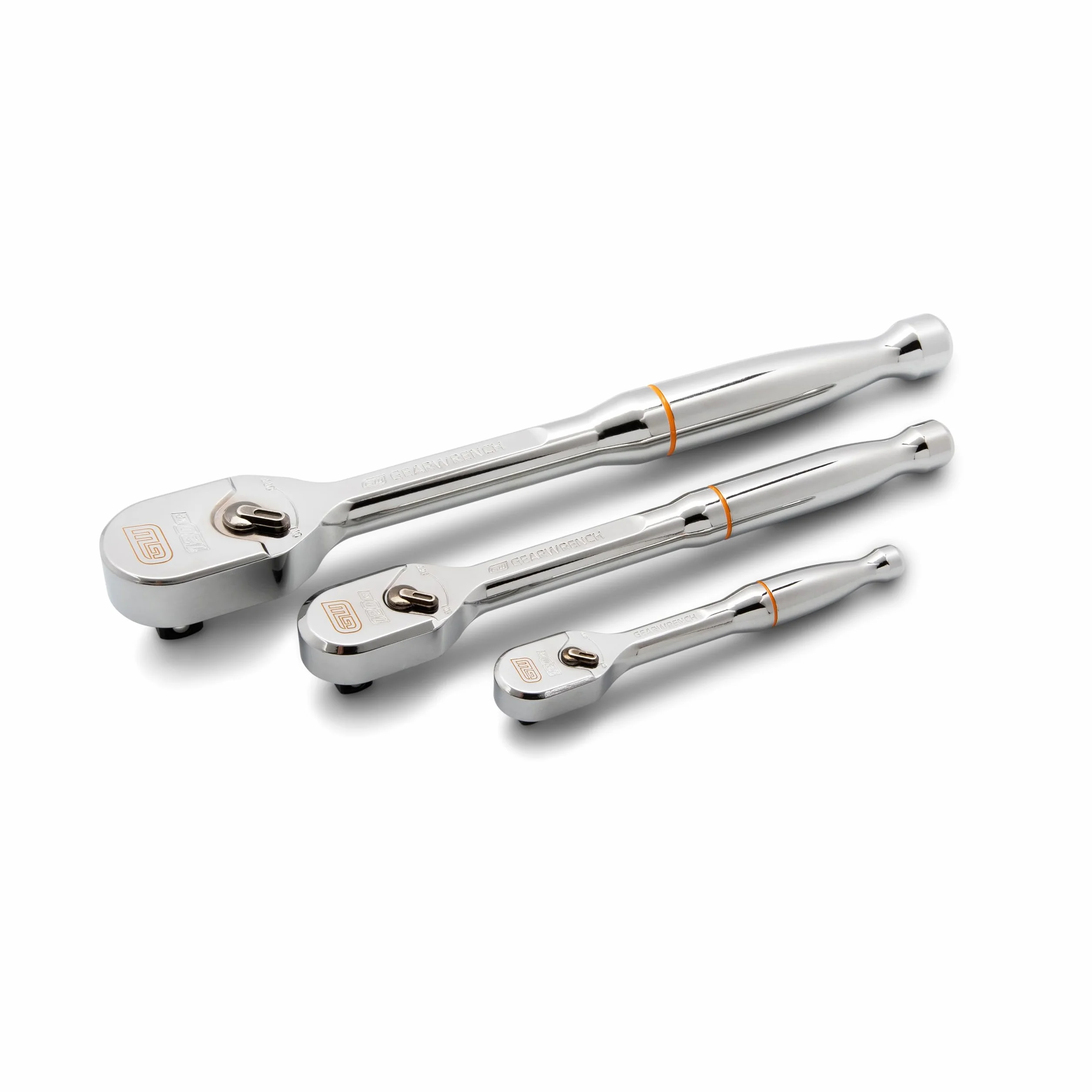 GEARWRENCH Zestaw 3 kluczy nasadowych z grzechotką 1/4”, 3/8” i 1/2”, 120XP, 81206XP