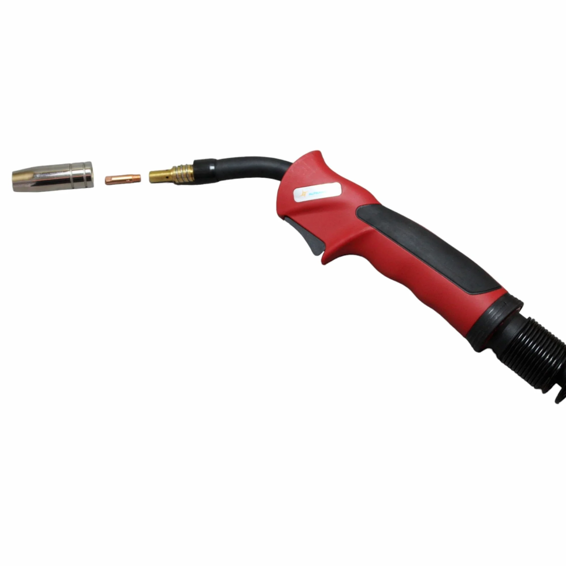 Palnik spawalniczy MB15/150 MIG MAG pakiet węży, gaz ochronny do spawarki z rdzeniem teflonowym i bez rdzenia teflonowego 3 m/4 m/5 m (4 metry wraz z rdzeniem teflonowym)
