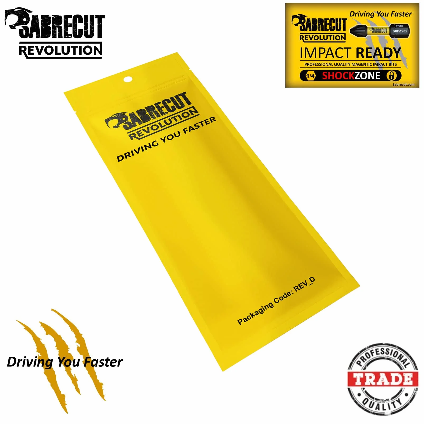 10 x SabreCut SCTX40152_10 152 mm T40 TX40 Zestaw końcówek wkrętaków magnetycznych Torx Heavy Duty Kompatybilny z Dewalt Milwaukee Bosch Makita i nie tylko