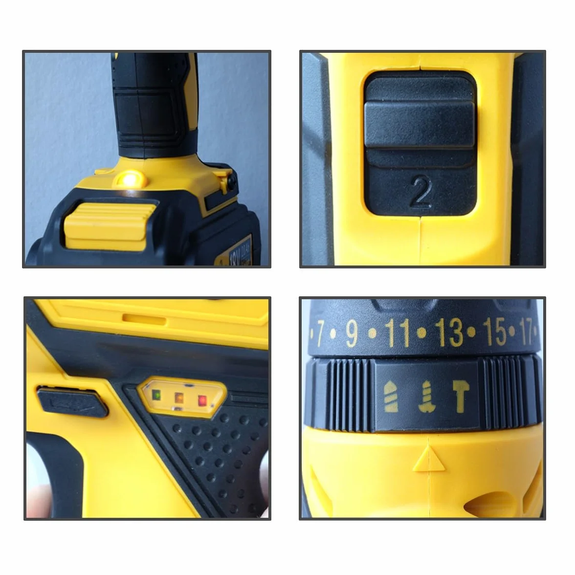 Wiertarka wkrętarka 18V VITOPOWER + 3 akumulatory LITHIUM 2.0 Ah walizka 18 akcesoriów