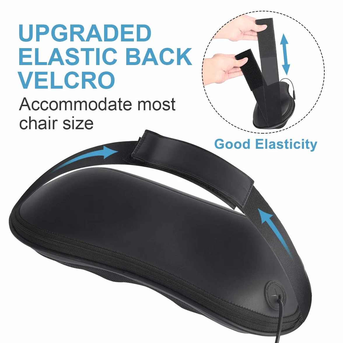 RENPHO Back Massager with Heat, Shiatsu Neck Massage Pillow, 3 Speeds Electric Shoulder Massager