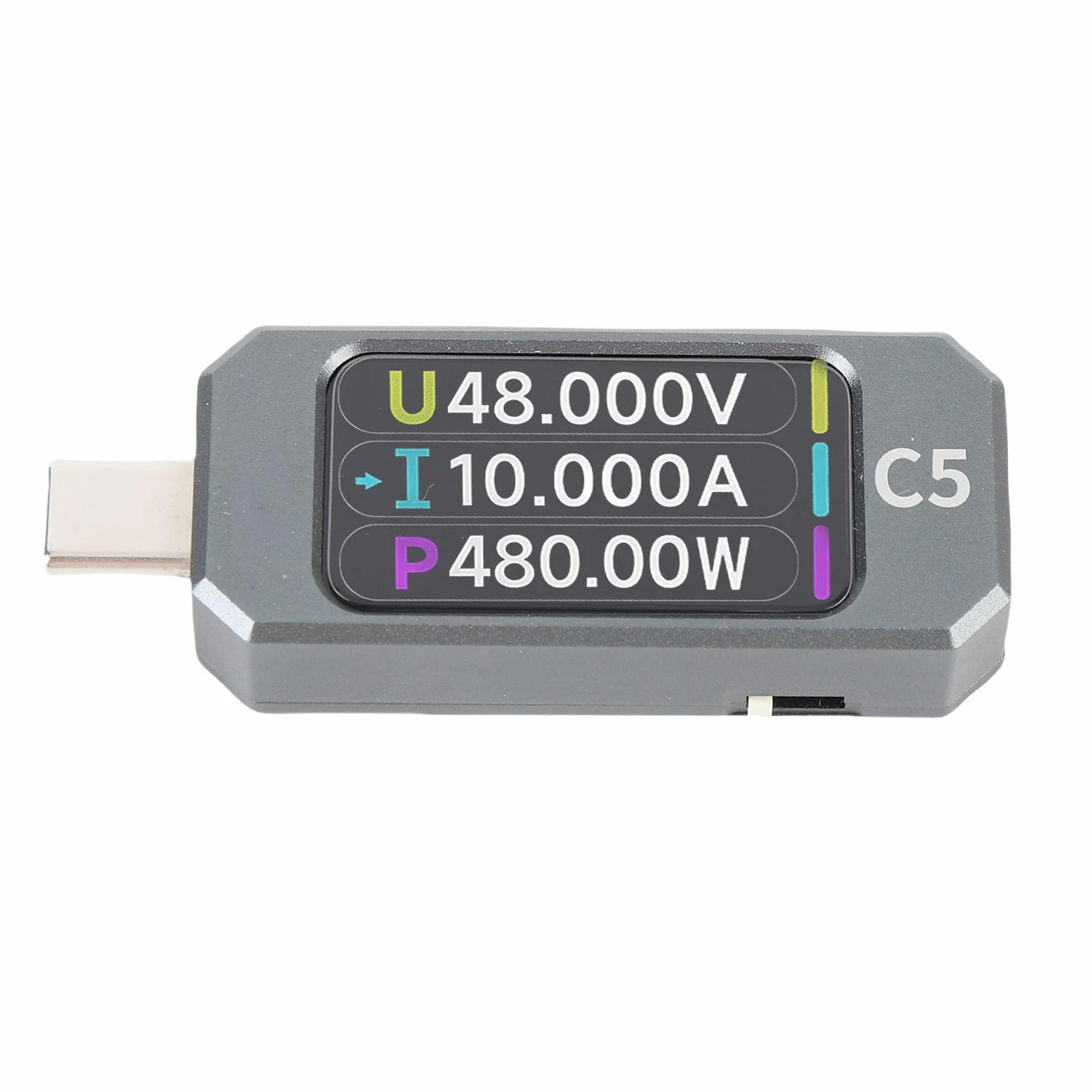 lyrlody Typ C Tester Napięcia Prąd Miernik MAF 240MHz Wysoka prędkość 32 -bitowa Woltokiernik CPU, Test Kabla Danych PD, 1,47 Cala Kolorowy Testowy Tester USB z