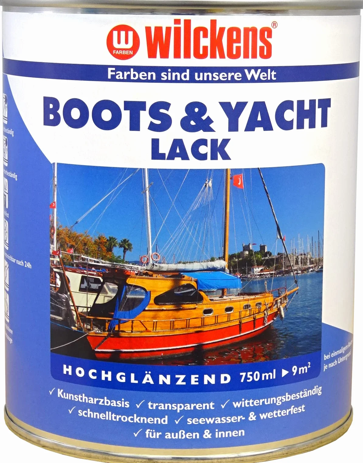 Wilckens Boots & Yachtlack 750 ml lakier do łodzi bezbarwny jachtowy