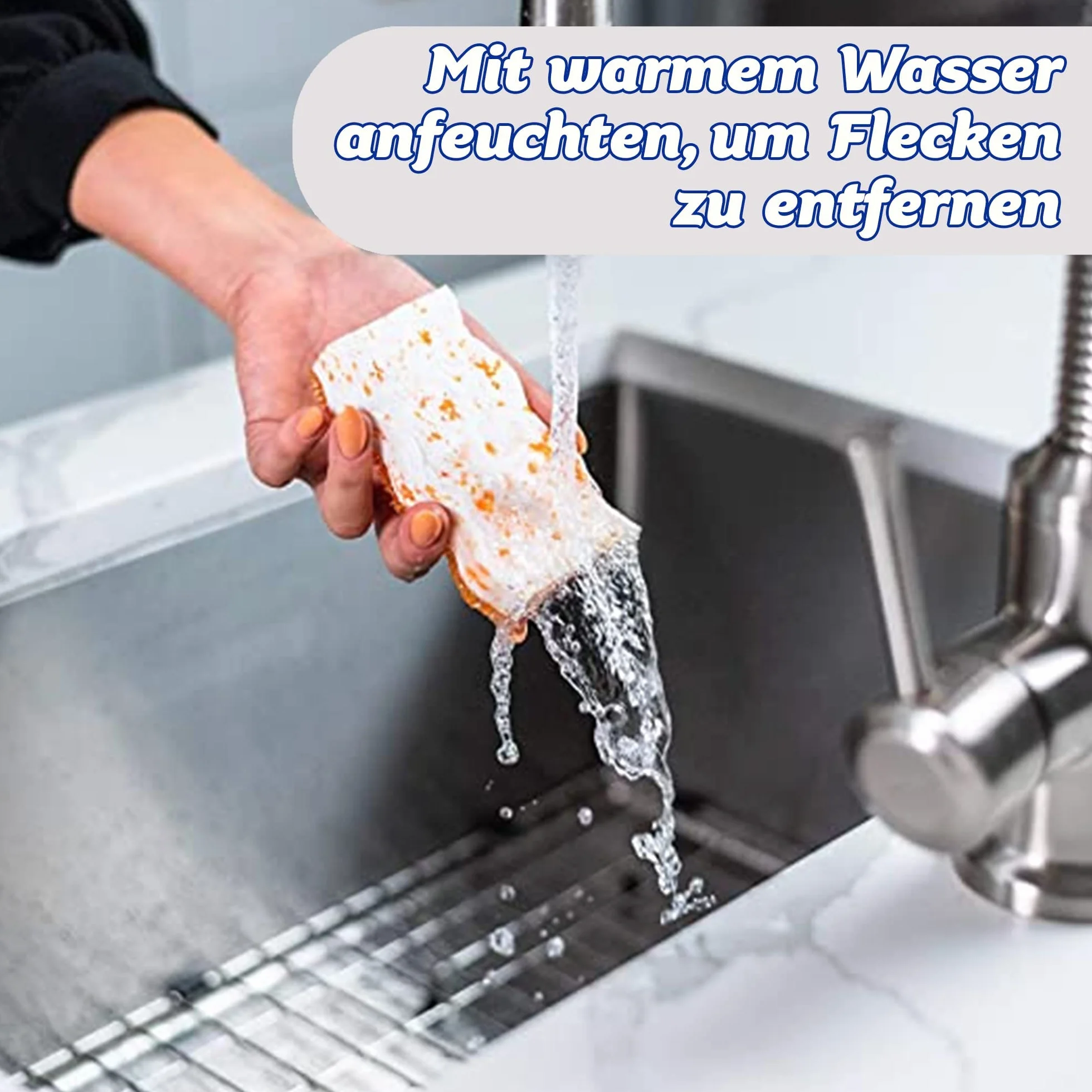 Scrub Daddy Eraser Gumka do Ścierania, Biały/Niebieski, 2 szt.