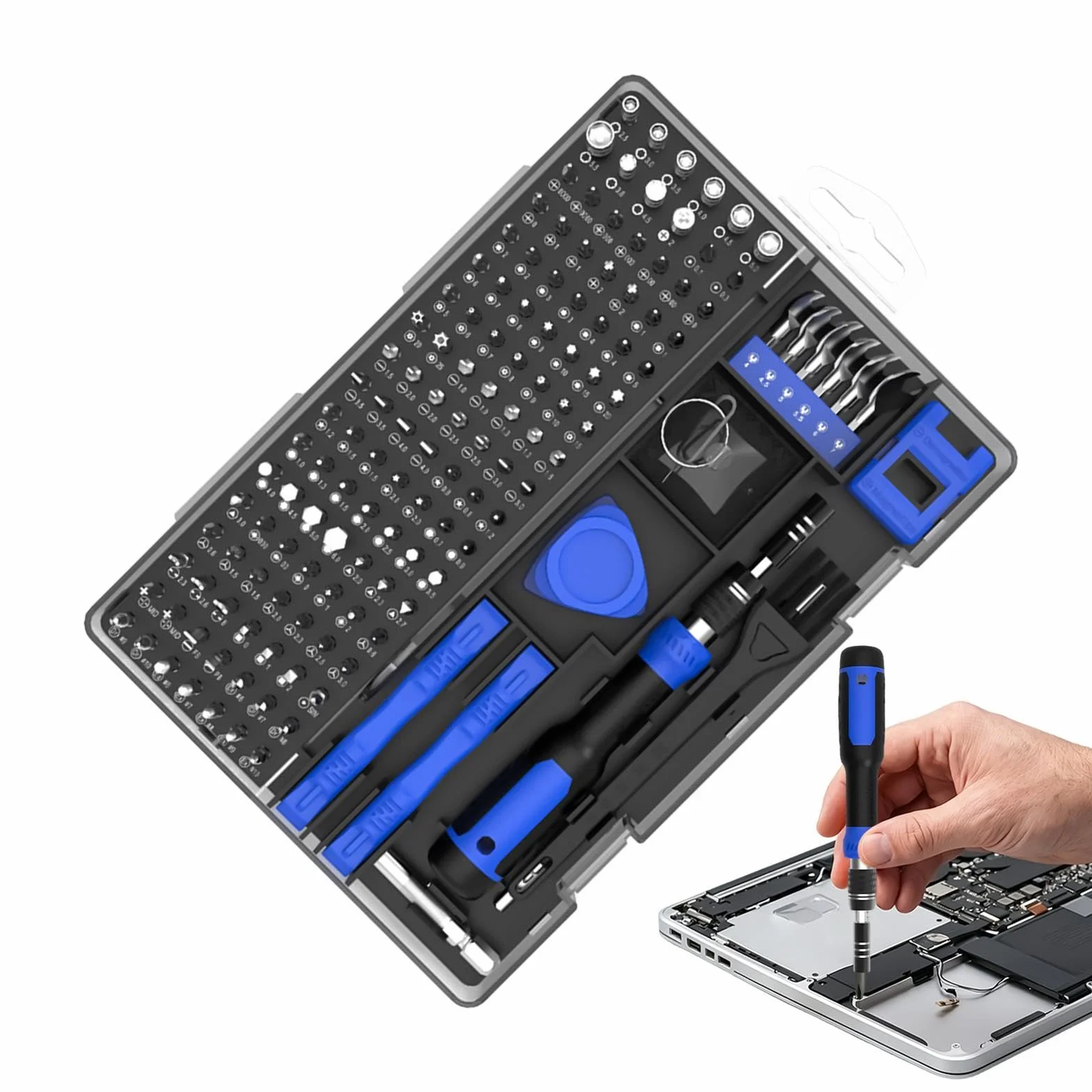 Precyzyjny Zestaw Śrubokrętów Ergonomiczne narzędzie naprawcze 160 w 1 z | Elektroniczny zestaw śrubokrętów do domu, warsztatu przemysłowego, telefonów, laptopów,